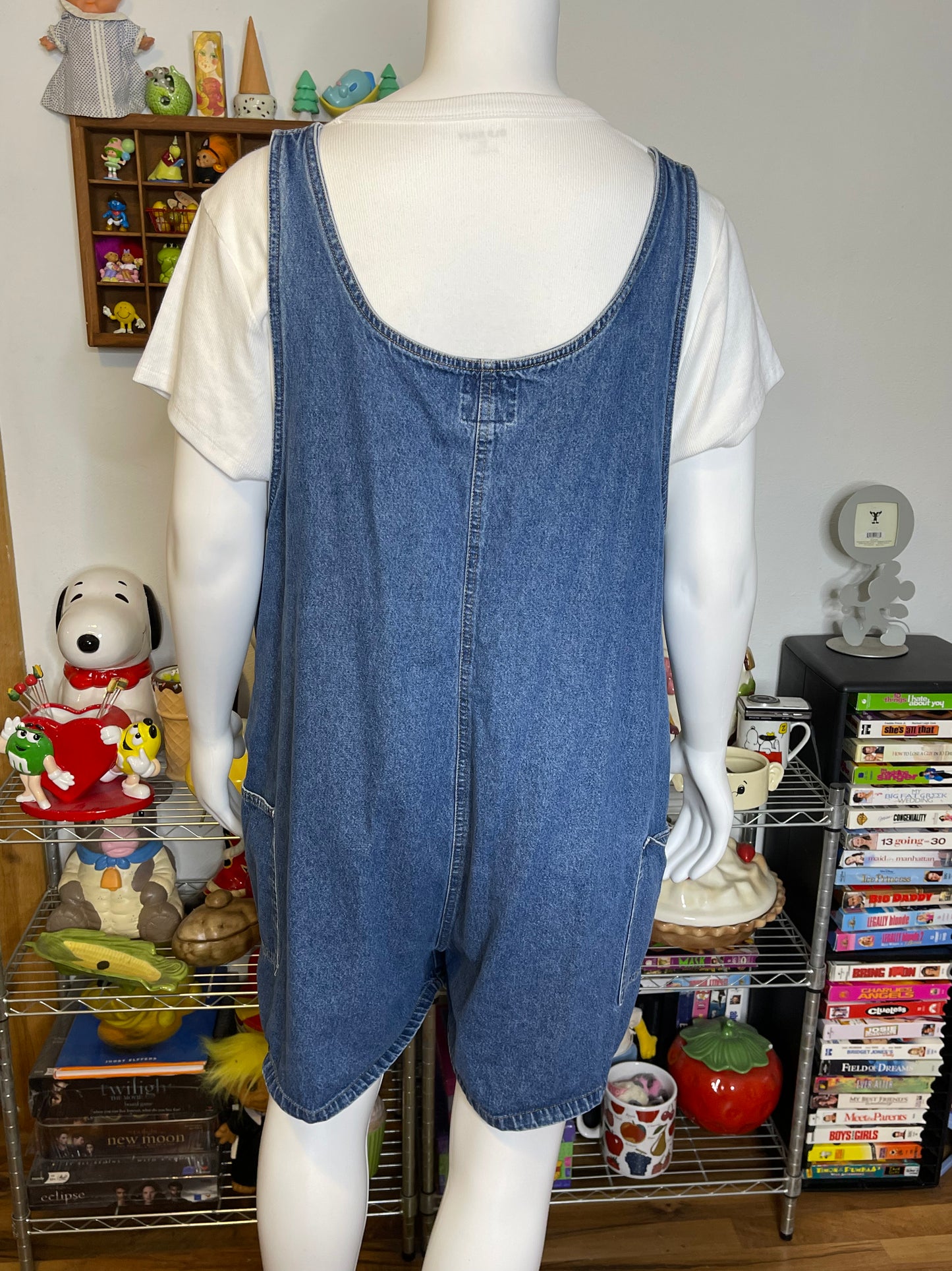 Vintage Plus Size Route 66 Rainbow Denim Overalls Sz 24W