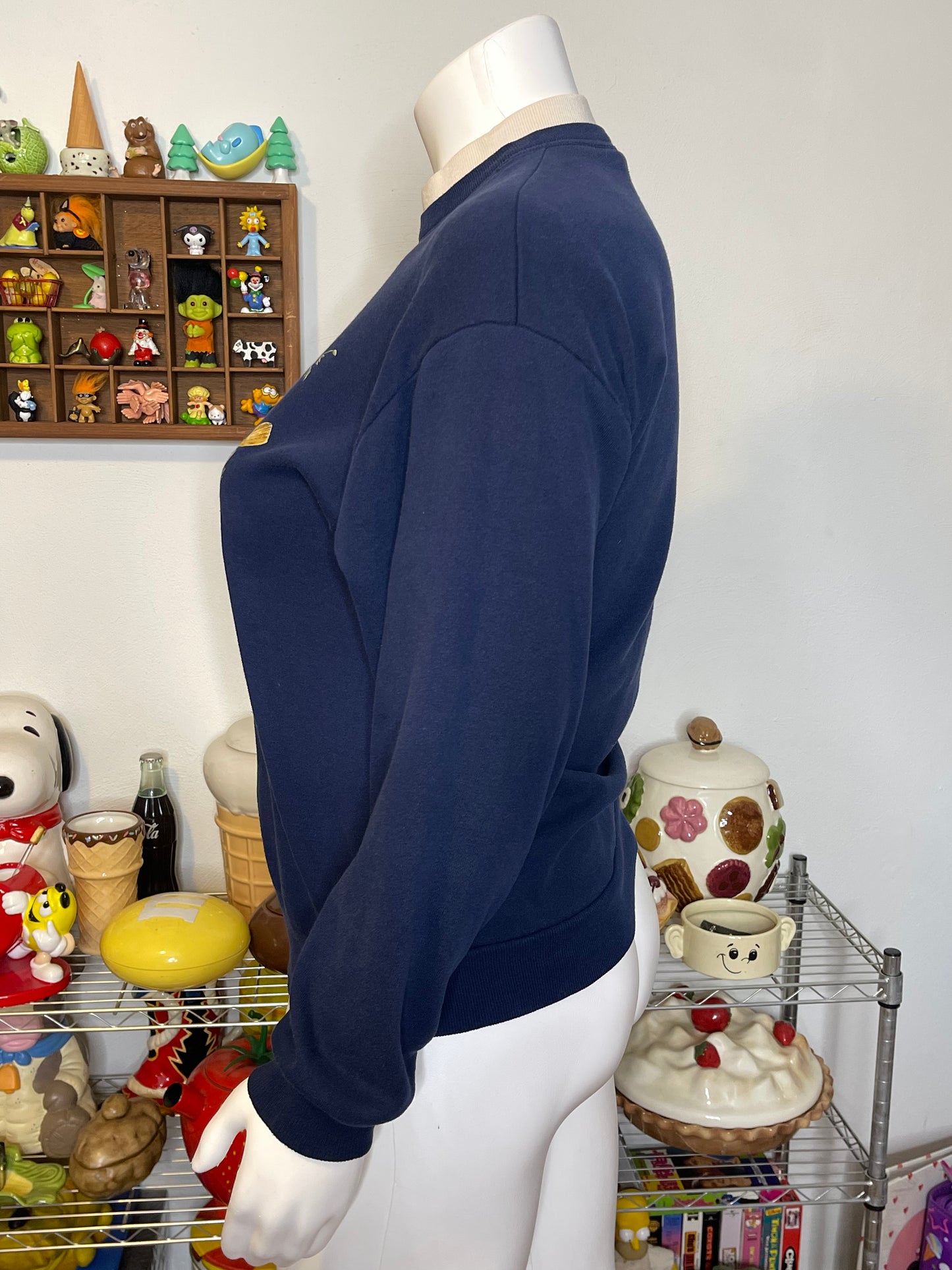 90s Fall Field Mouse Graphic Crewneck Sweater Sz L