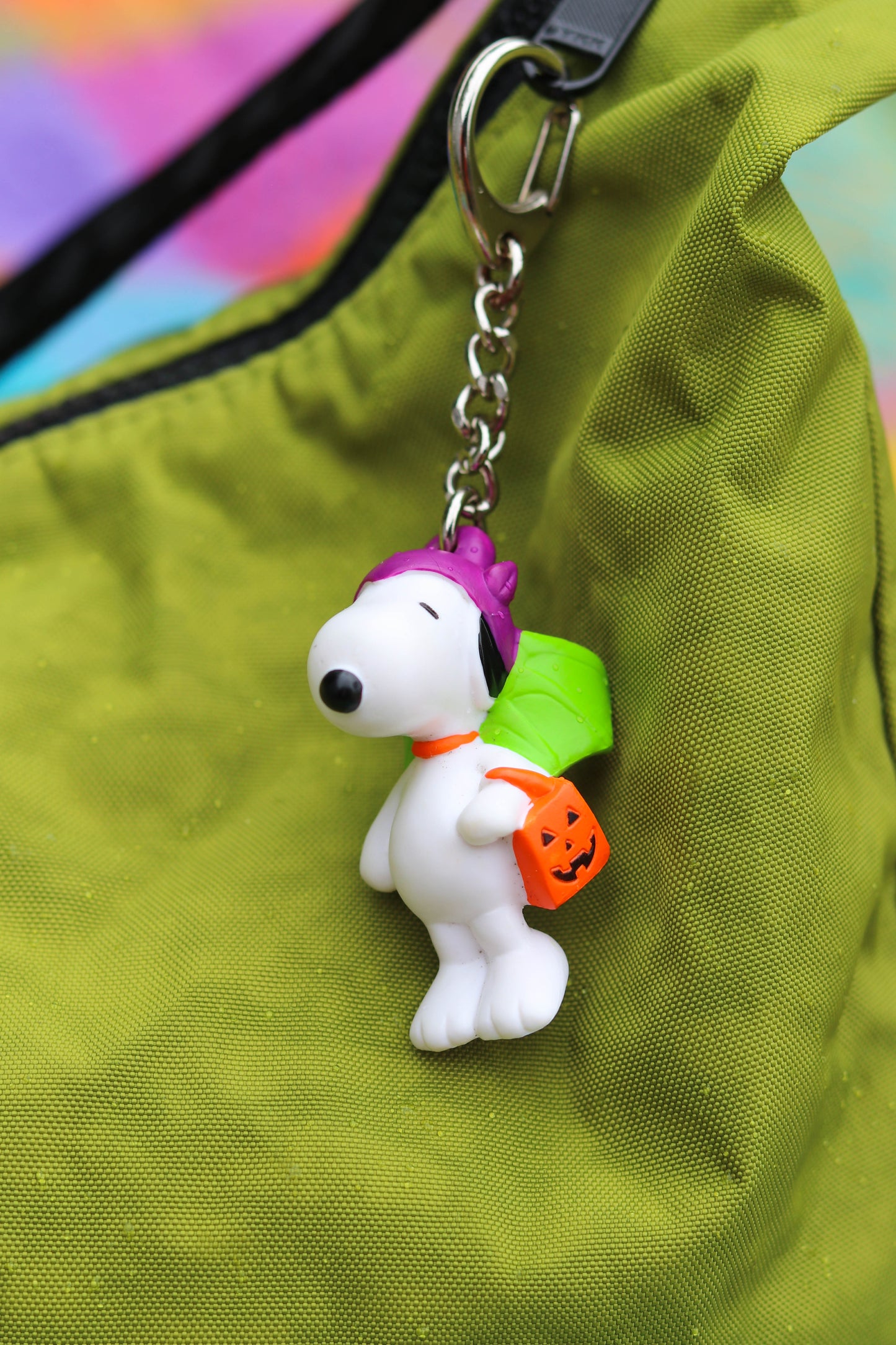 Vintage Snoopy Bat Keychain