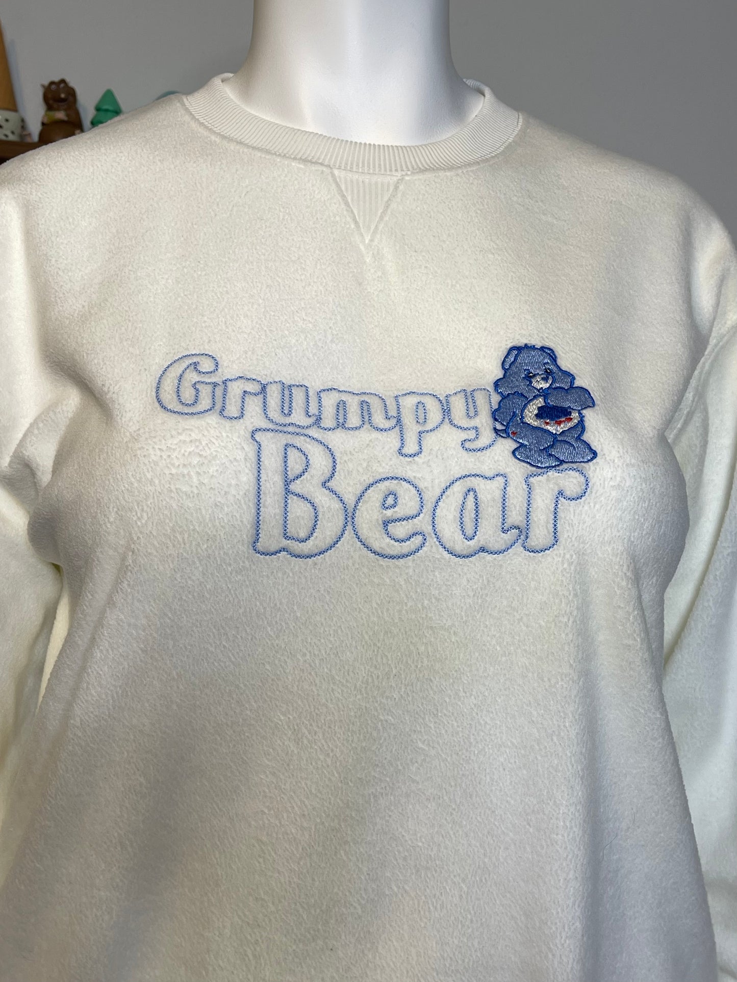 Vintage 2000s Grumpy Care Bear Fleece Sweater Sz L/XL
