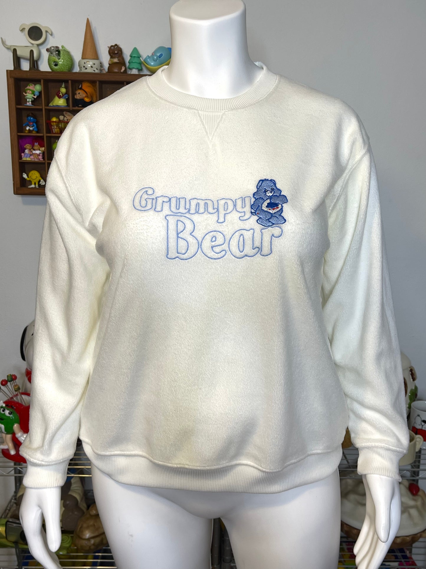 Vintage 2000s Grumpy Care Bear Fleece Sweater Sz L/XL