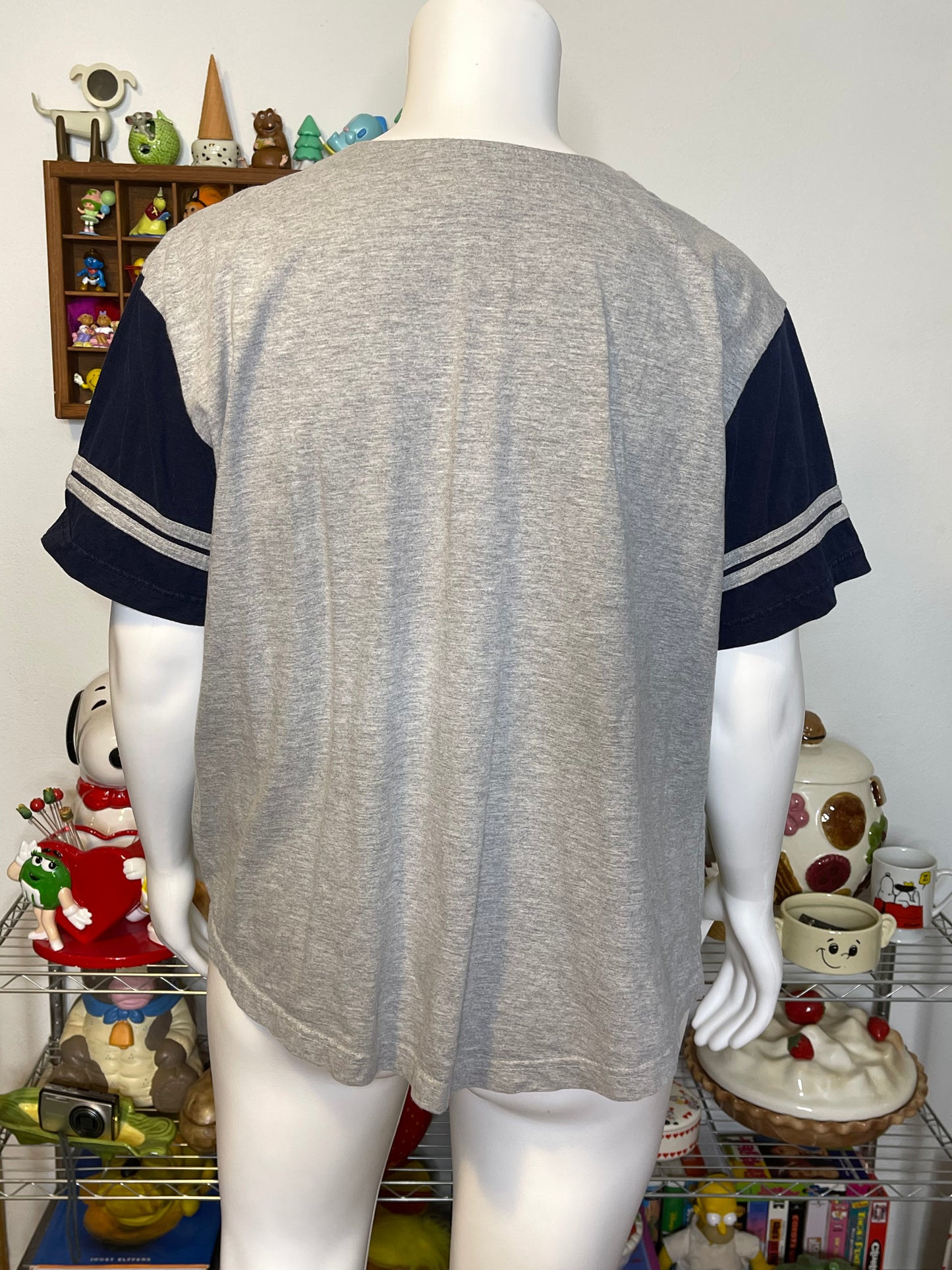 2000s Looney Tunes Plus Size Baseball Style Top Sz 2X