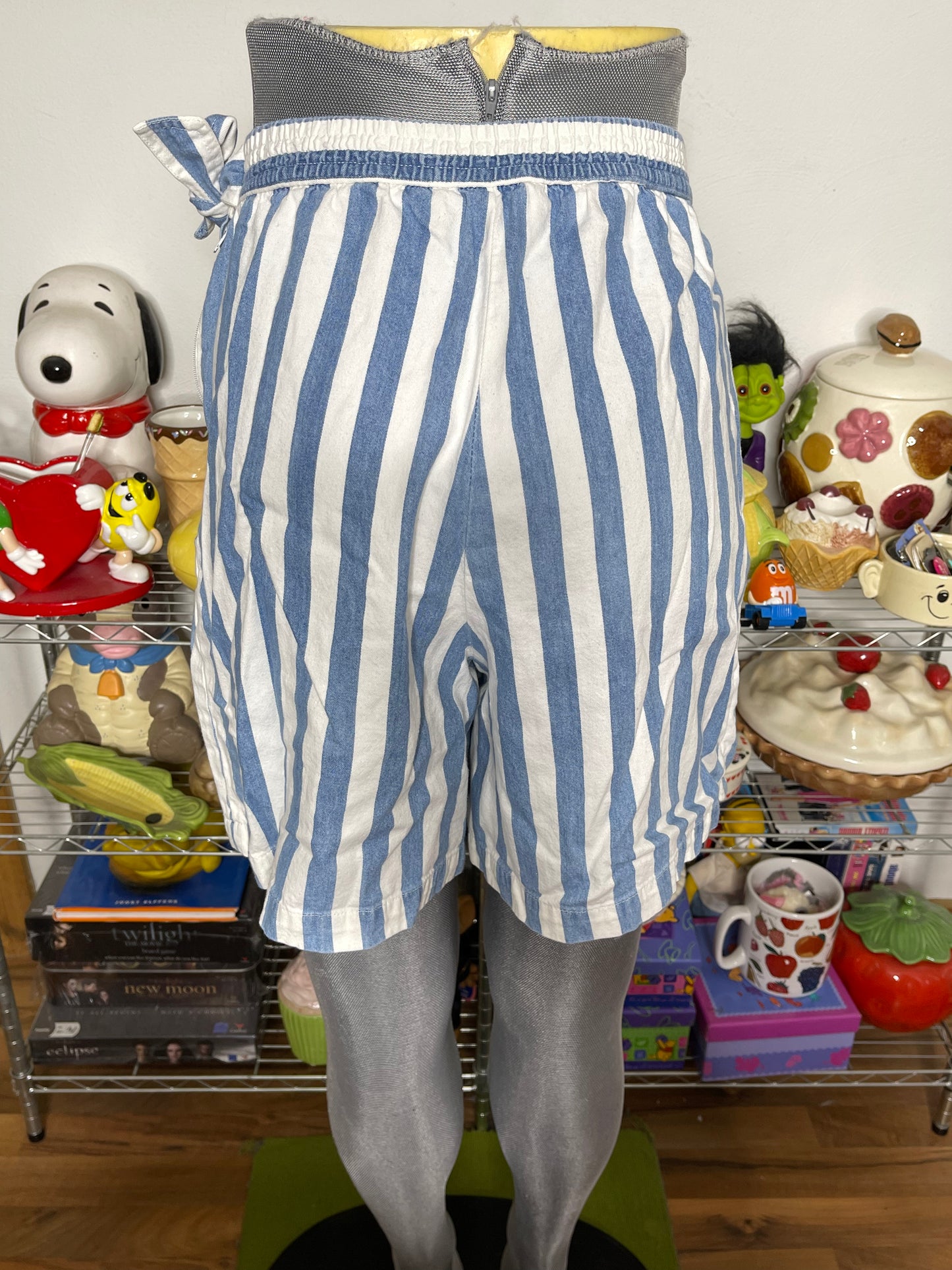 Vintage 90s Striped Mini Skort Sz S