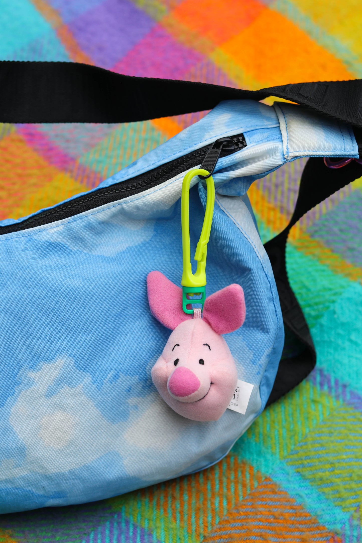 90s Piglet Plush Keychain