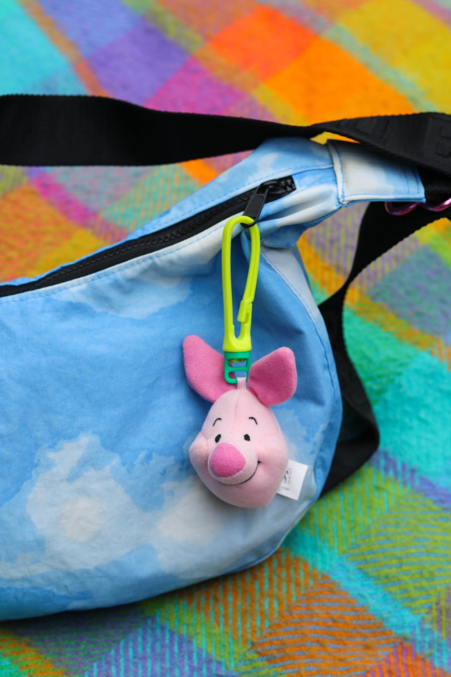90s Piglet Plush Keychain