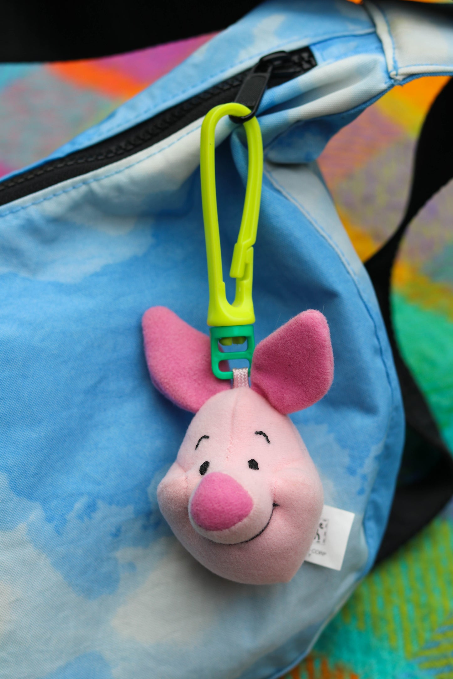 90s Piglet Plush Keychain