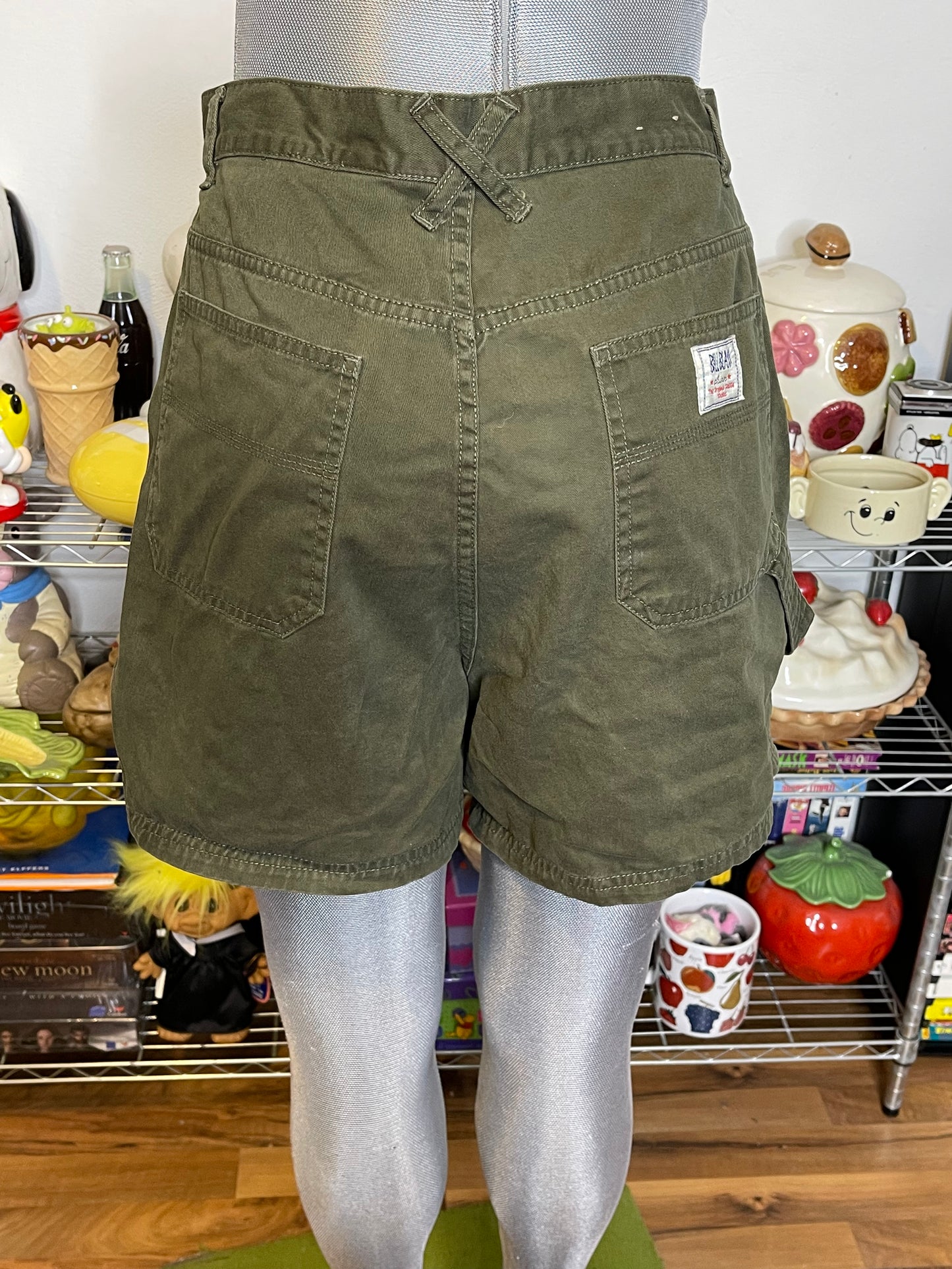 2000s Army Green Cargo Carpenter Shorts Sz 8 28in