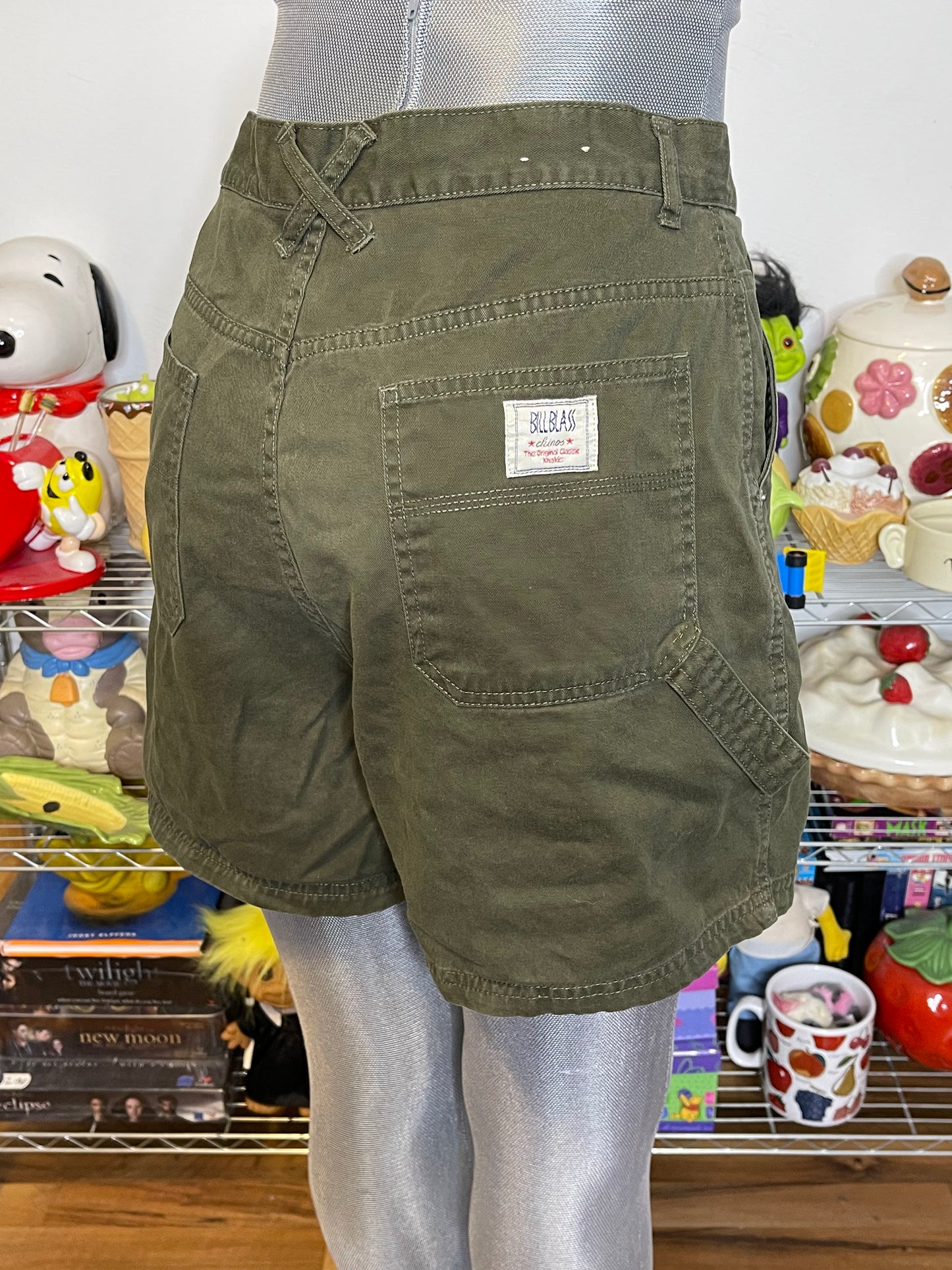 2000s Army Green Cargo Carpenter Shorts Sz 8 28in