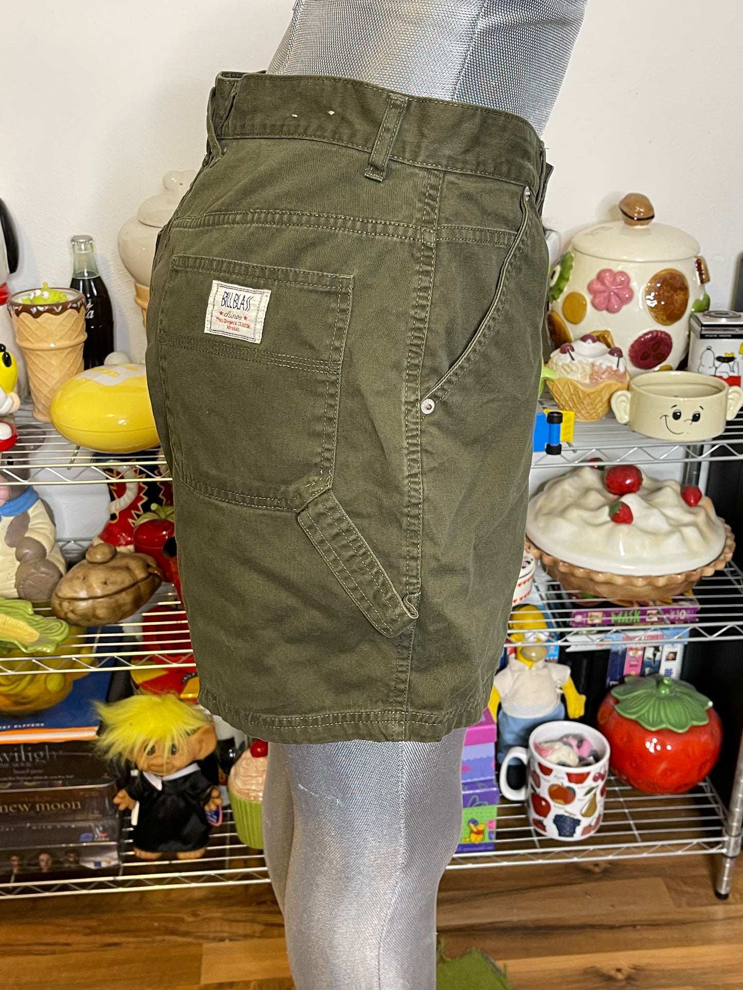 2000s Army Green Cargo Carpenter Shorts Sz 8 28in