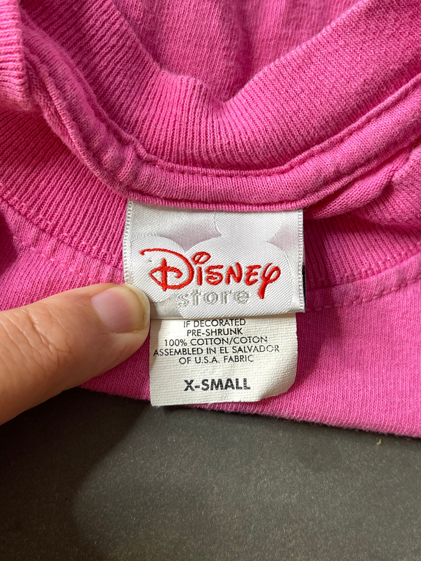 Vintage 2000s Pink Disney Princess Youth Kids Tee Sz XS (4-5)