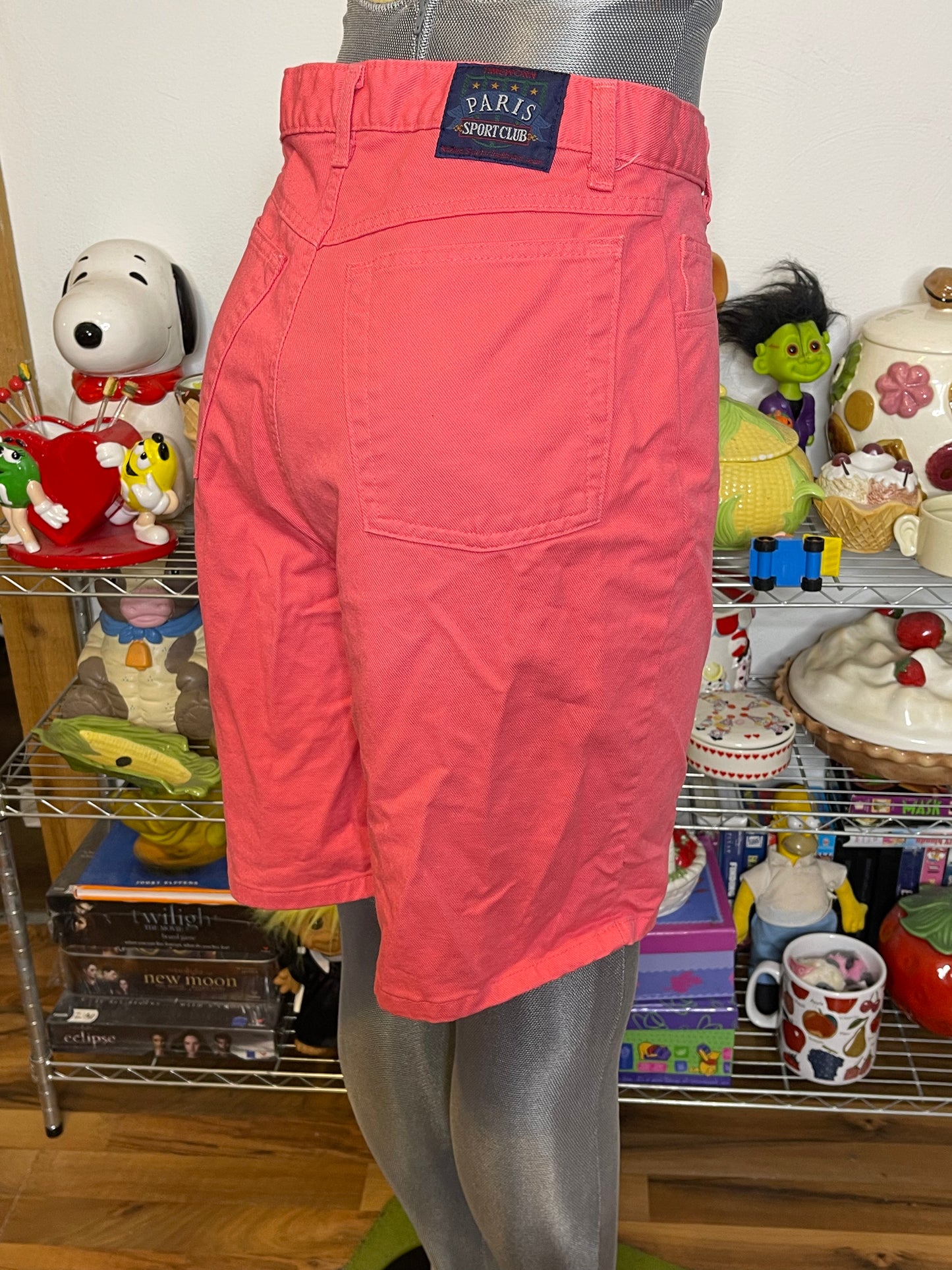 Vintage 90s Warm Pink High Waisted Bermuda Shorts Sz 11 28in