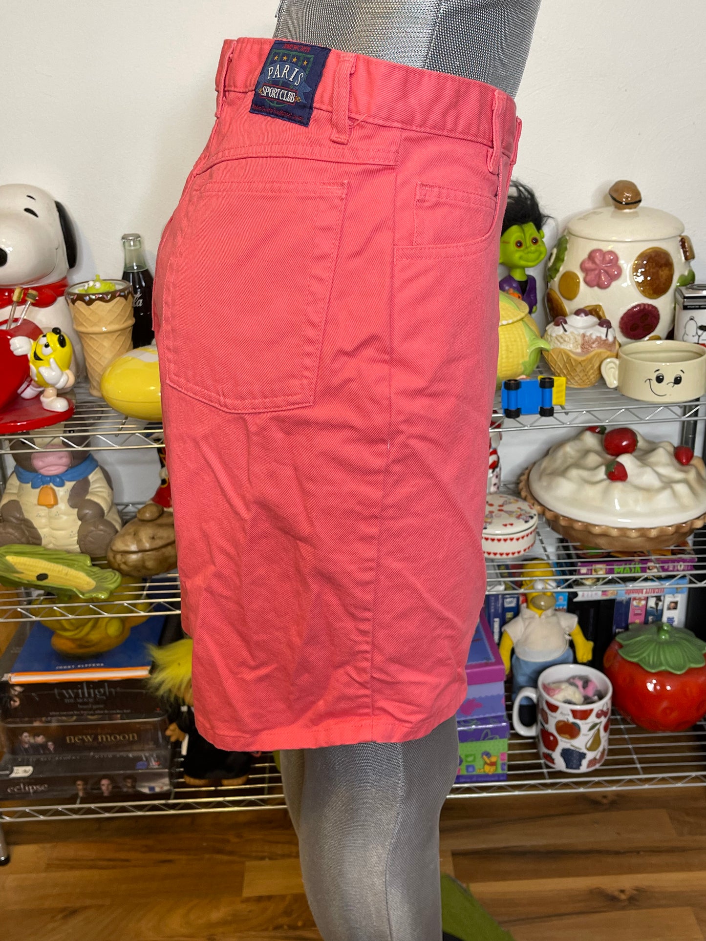 Vintage 90s Warm Pink High Waisted Bermuda Shorts Sz 11 28in