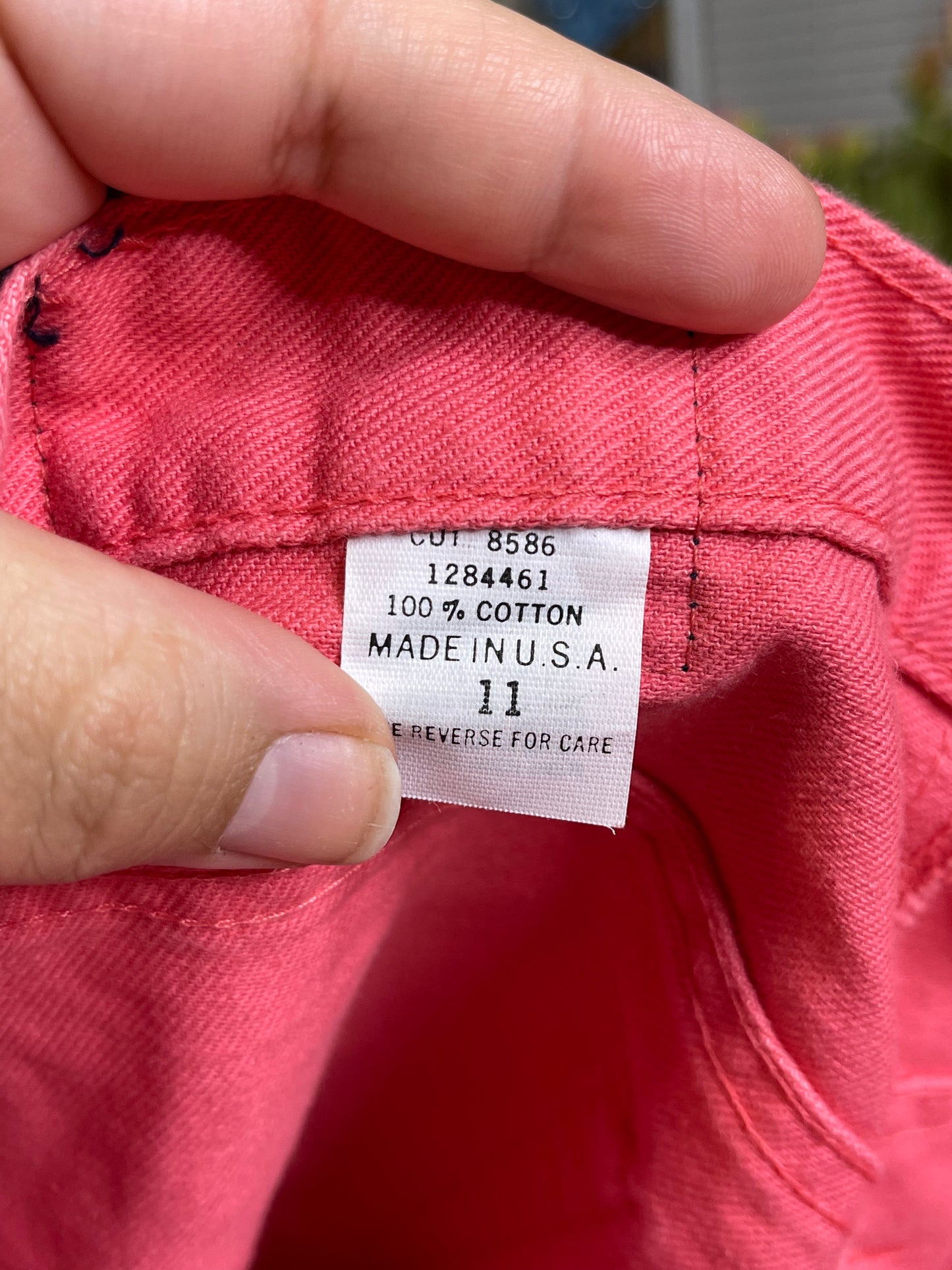 Vintage 90s Warm Pink High Waisted Bermuda Shorts Sz 11 28in