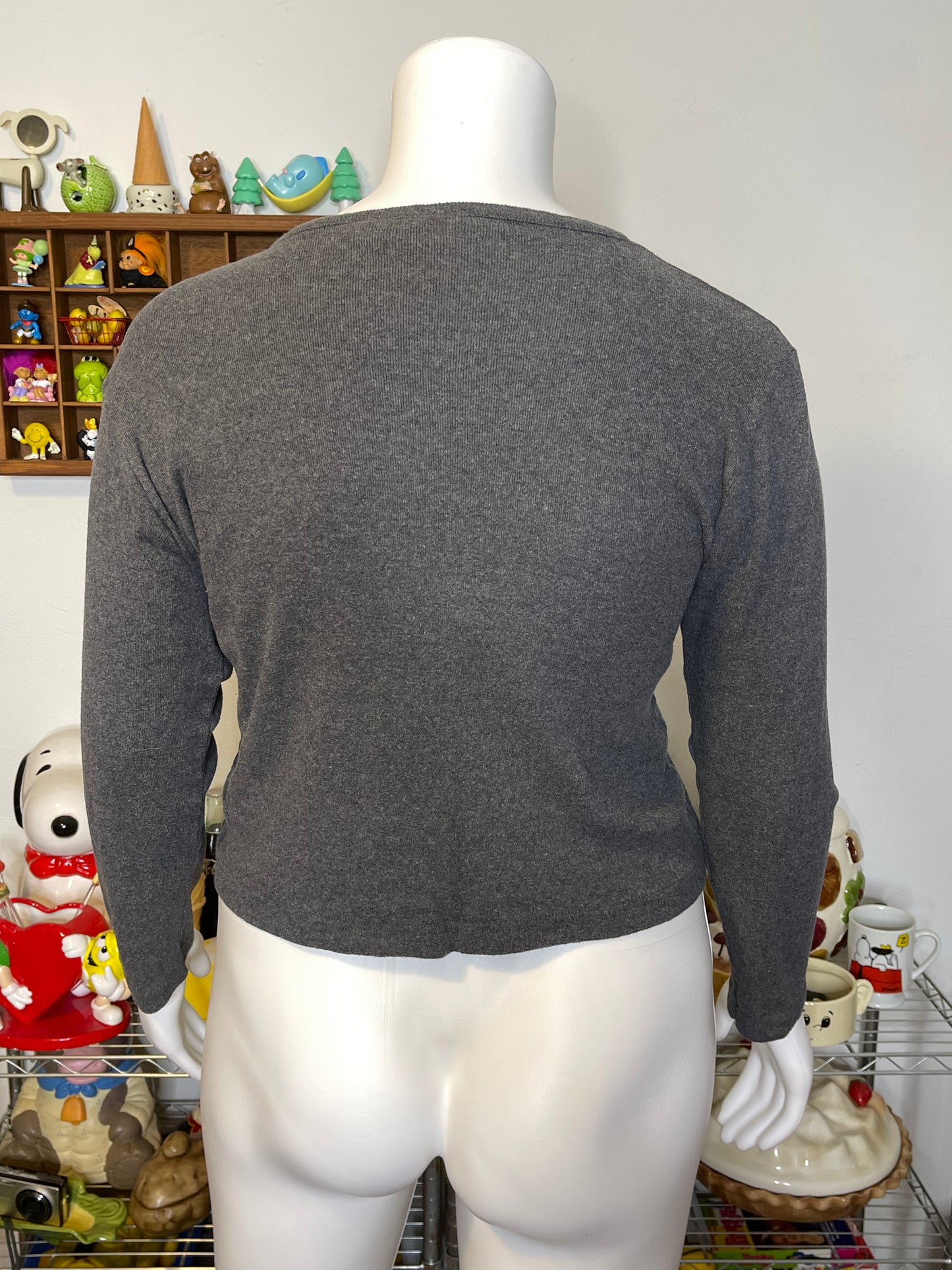 Vintage 90s Mickey Mouse Light Weight Cardigan Sz L