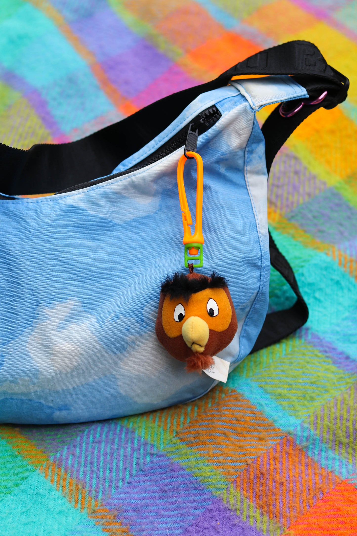 90s Owl Plush Keychain