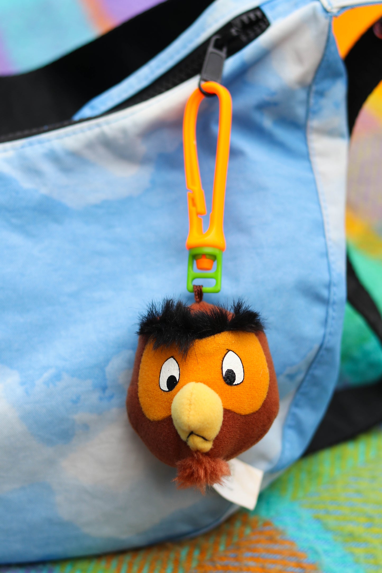 90s Owl Plush Keychain