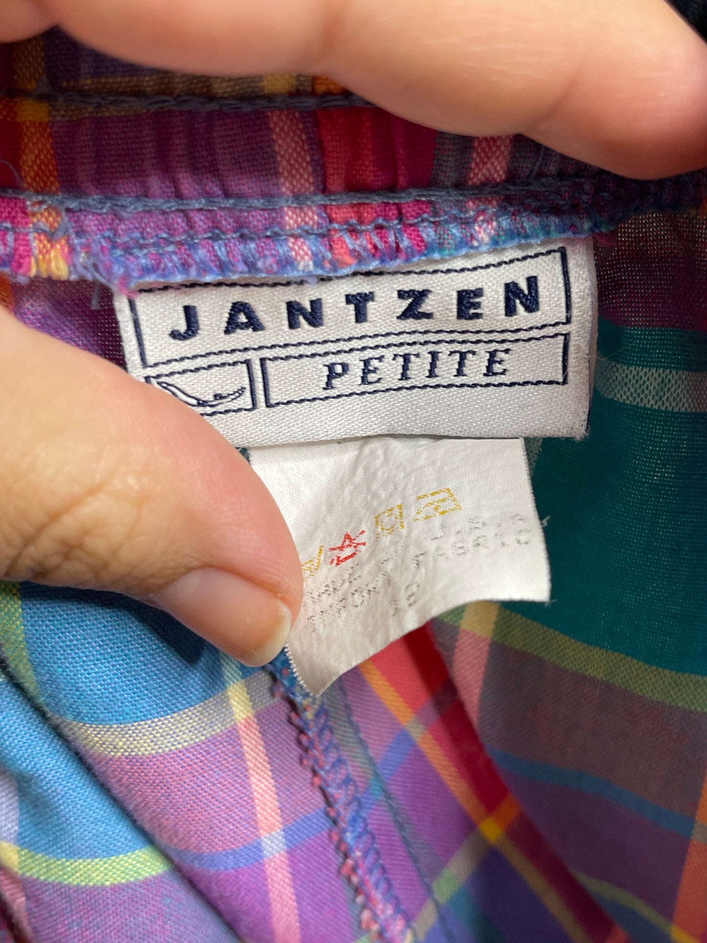 Vintage Colorful Plaid Shorts Sz XL/P