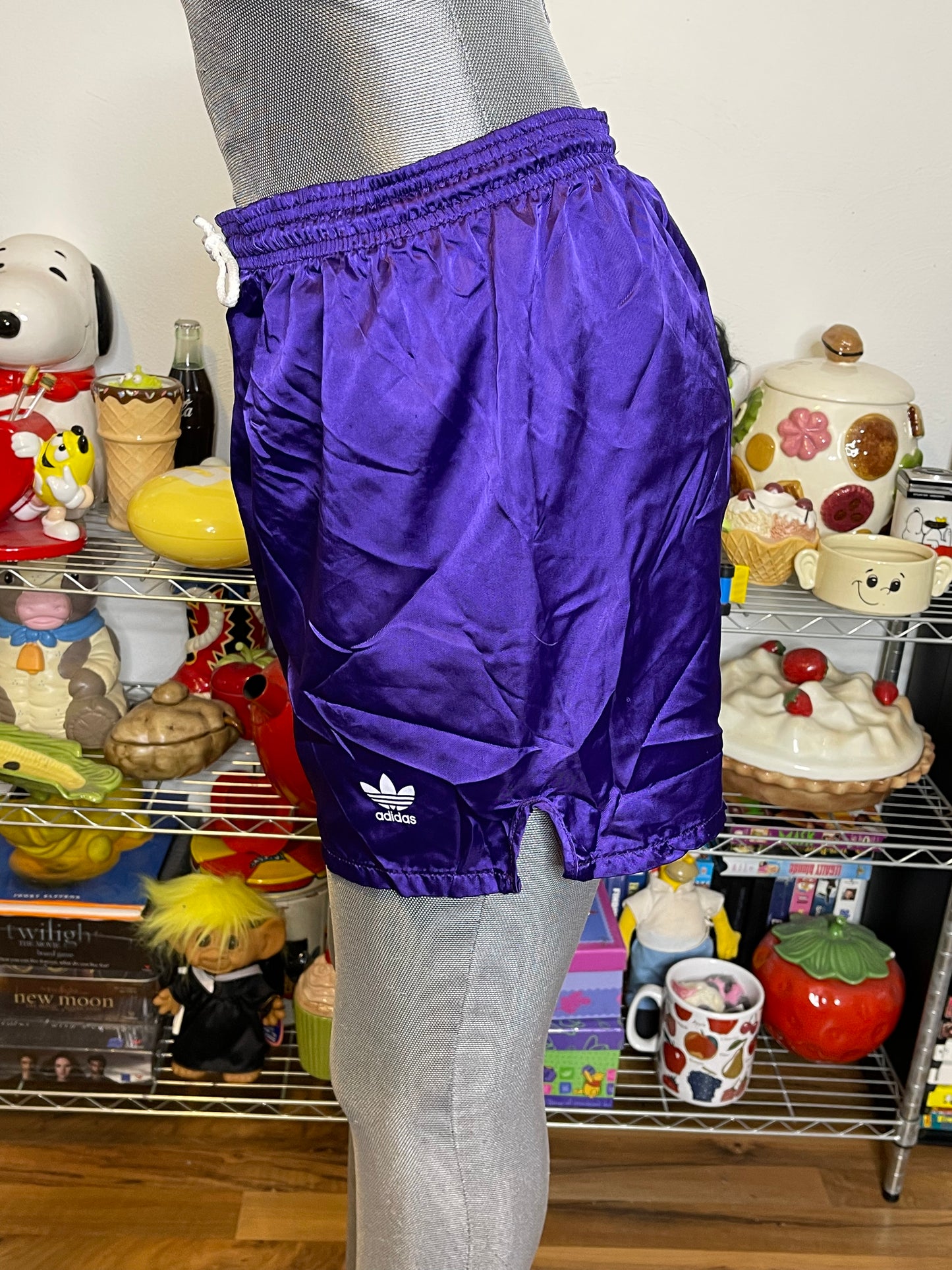 Vintage 90s Purple Nylon Adidas Shorts Sz M