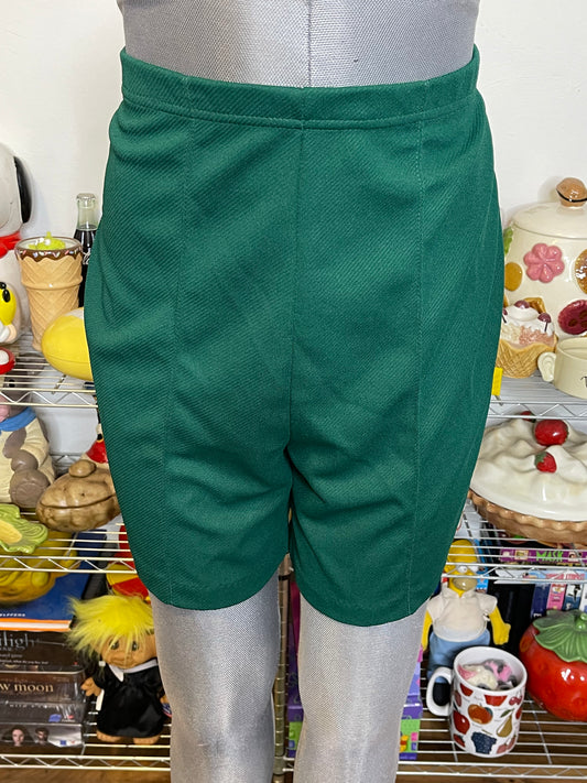 Vintage Green Camp Counselor High Waisted Shorts Sz L