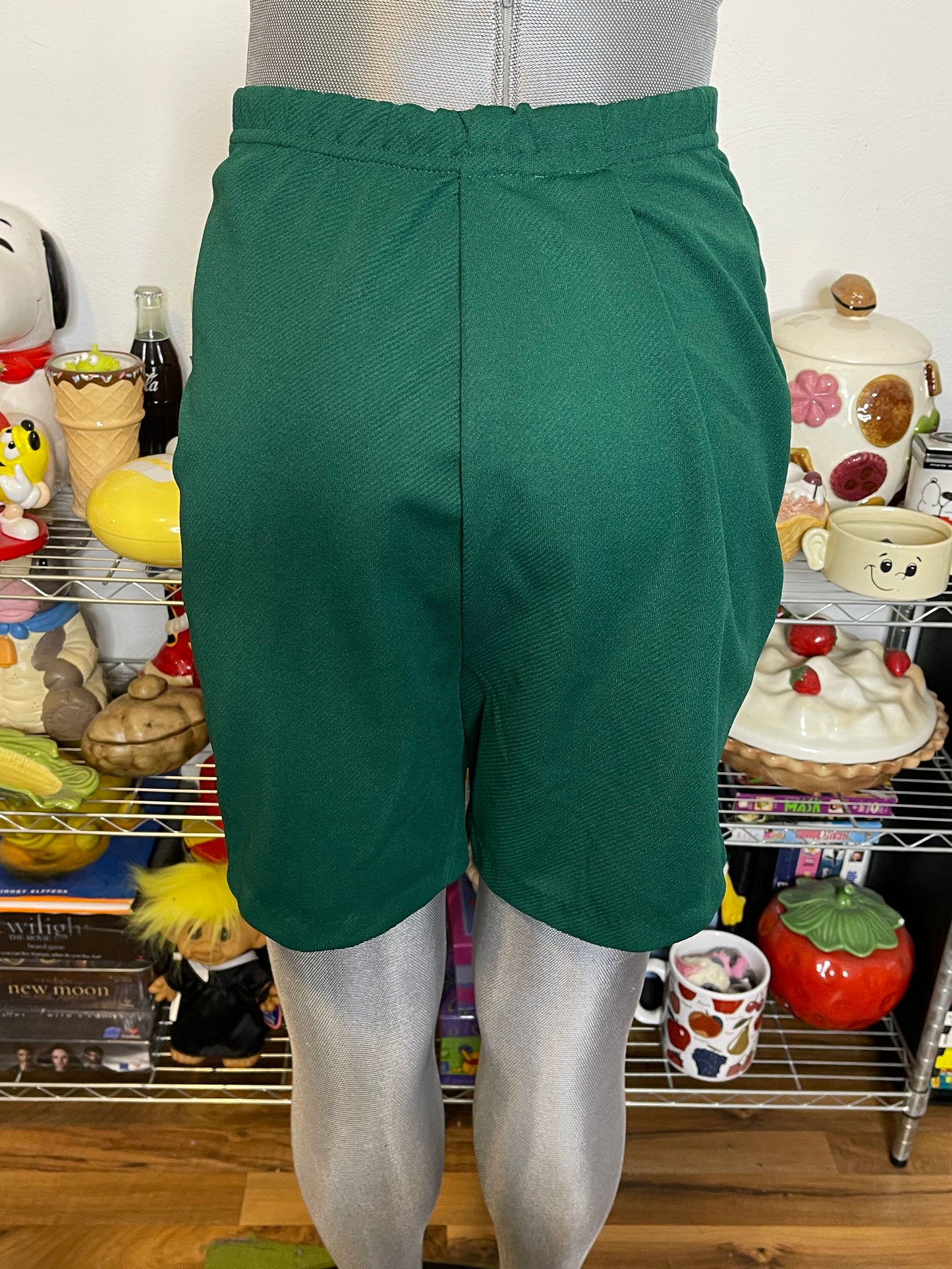 Vintage Green Camp Counselor High Waisted Shorts Sz L