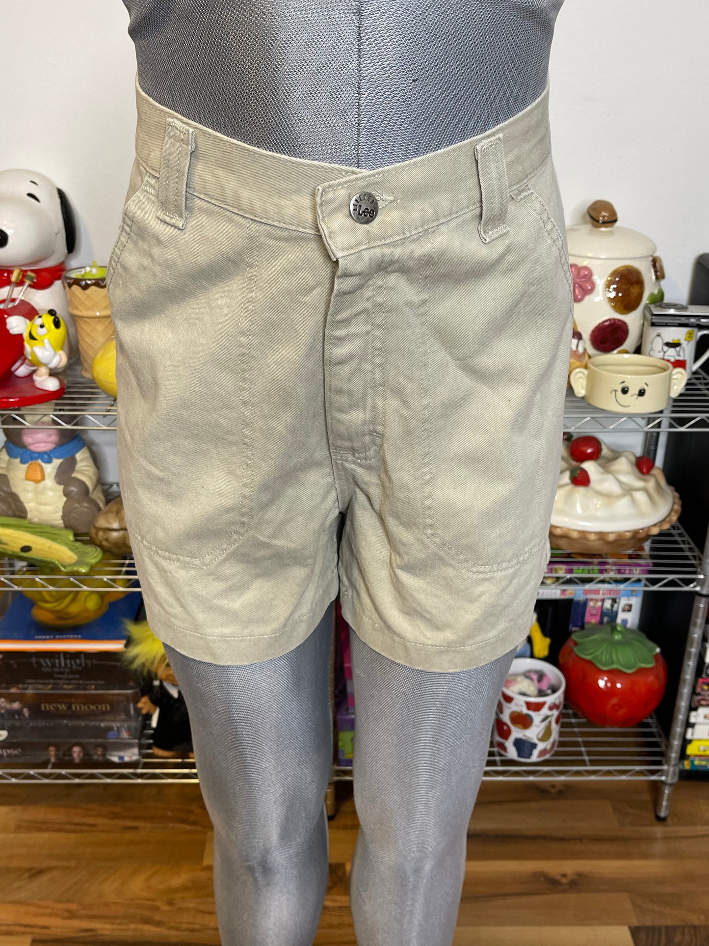 Vintage Deadstock Riveted By Lee Khaki Carpenter Shorts Sz 8 28in