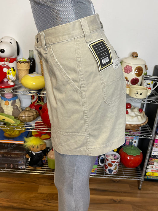 Vintage Deadstock Riveted By Lee Khaki Carpenter Shorts Sz 8 28in