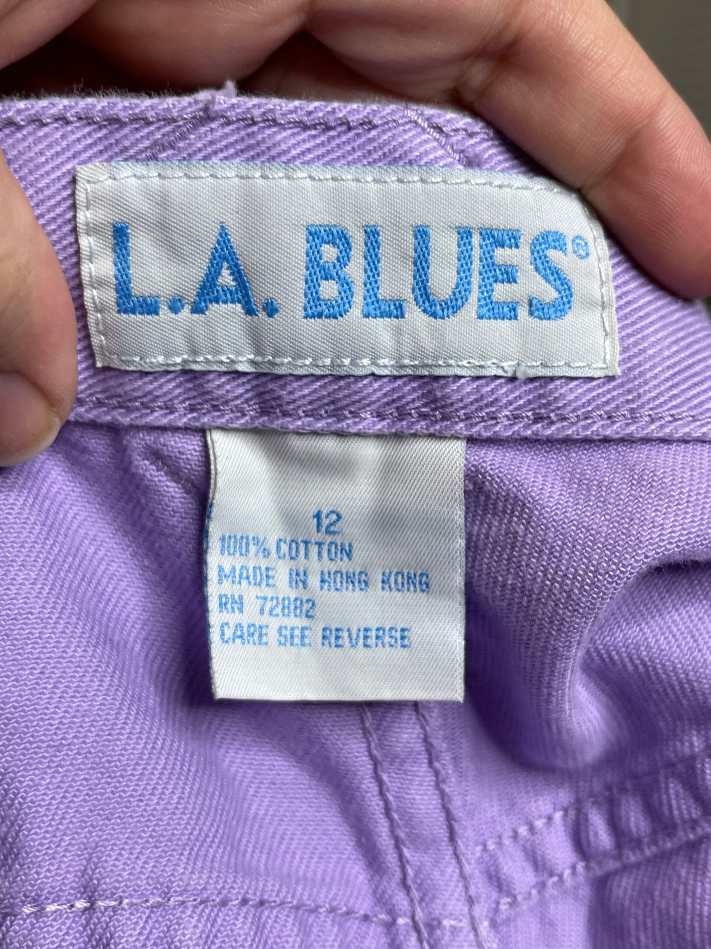 Vintage Lilac Purple Shorts Sz 12 31in