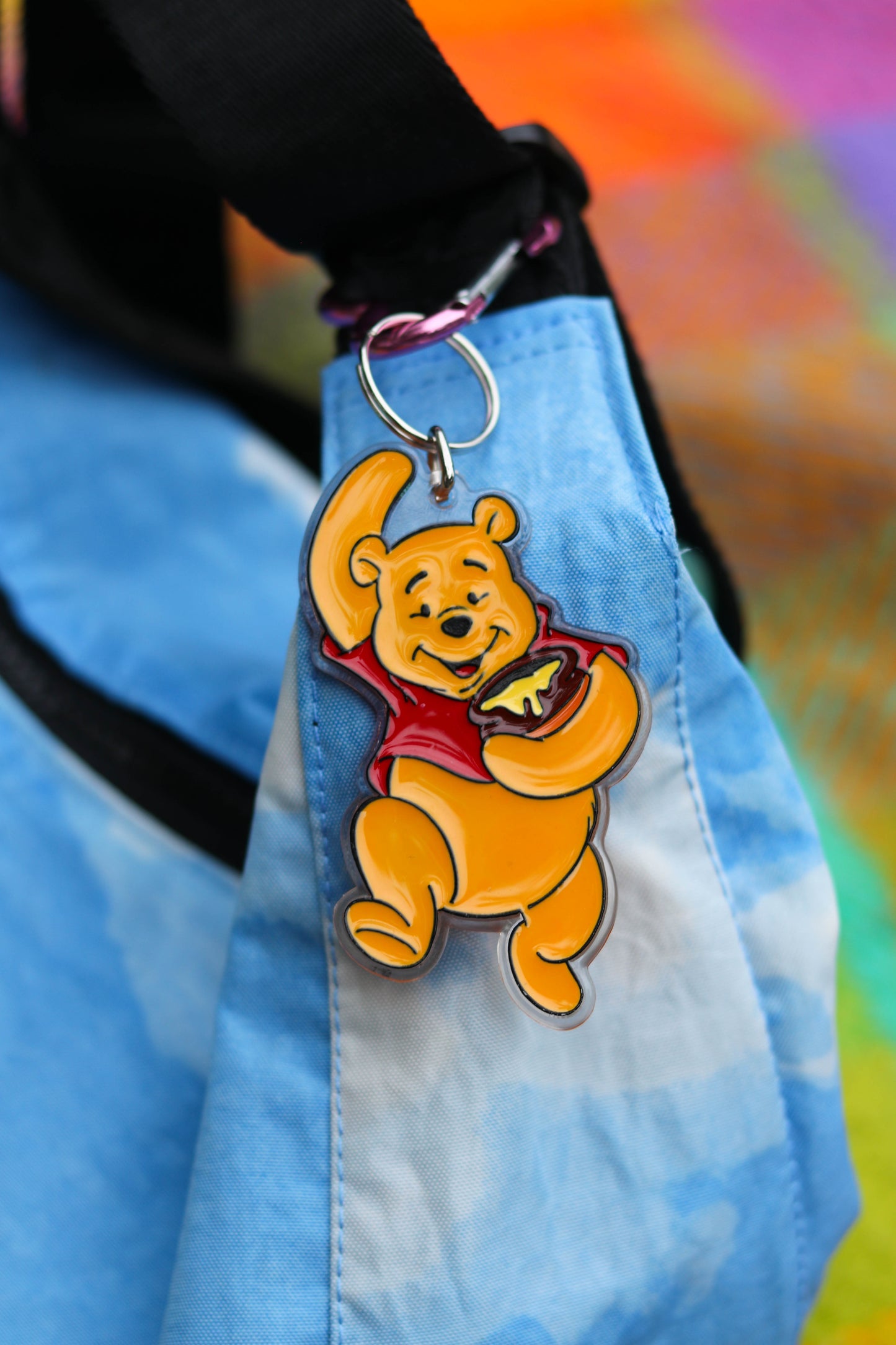 Vintage Acrylic Pooh keychain