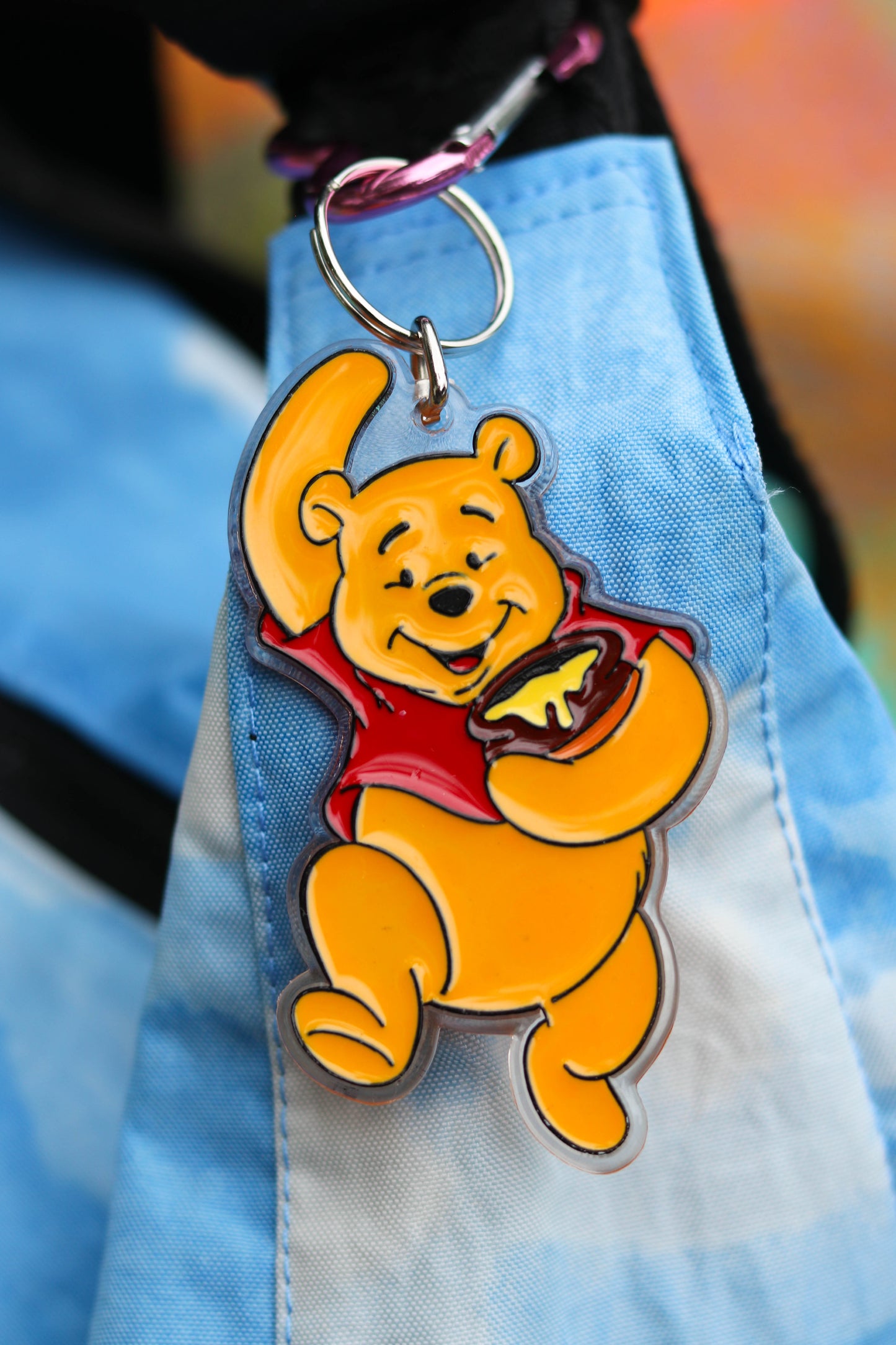 Vintage Acrylic Pooh keychain