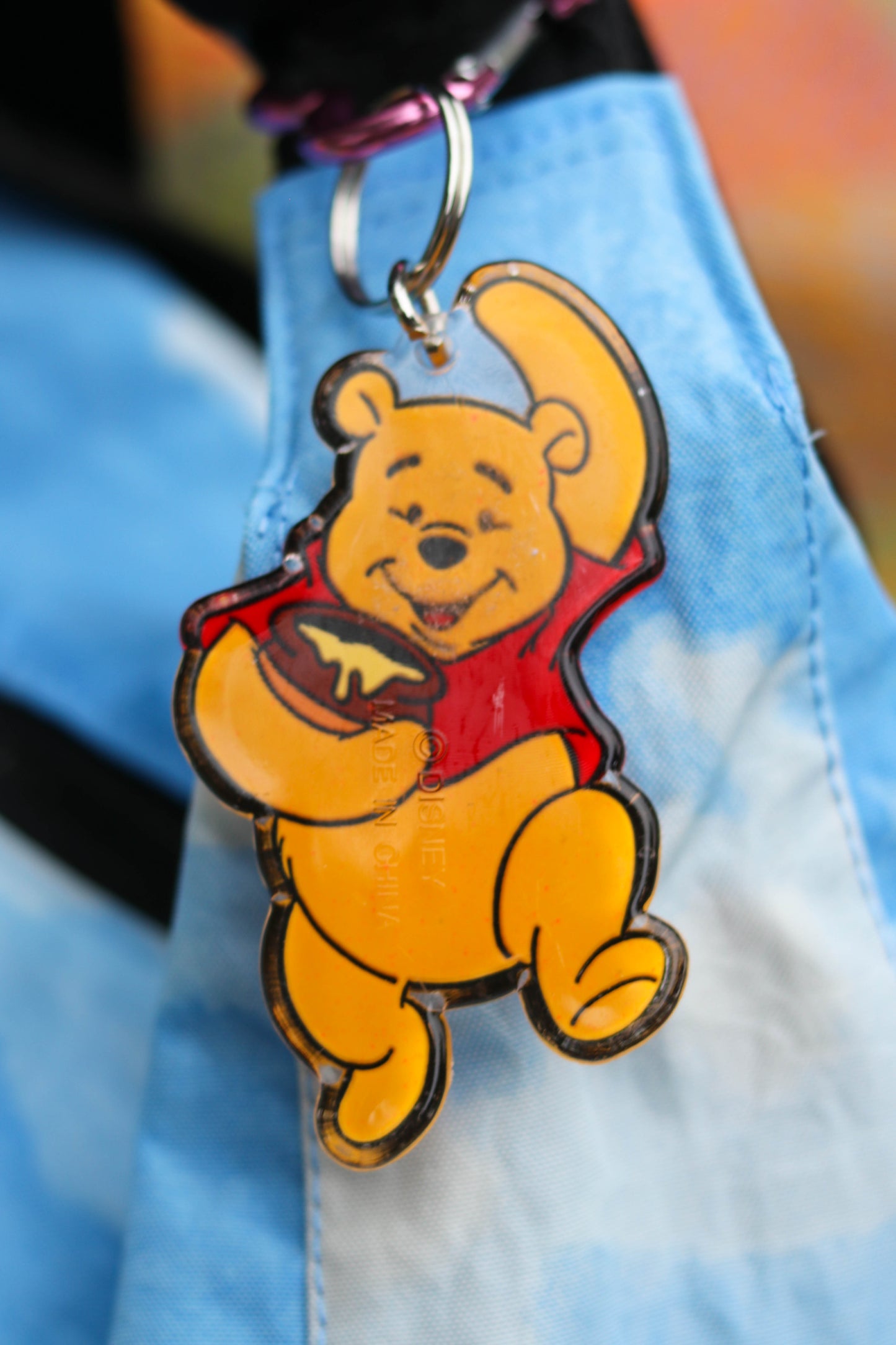 Vintage Acrylic Pooh keychain