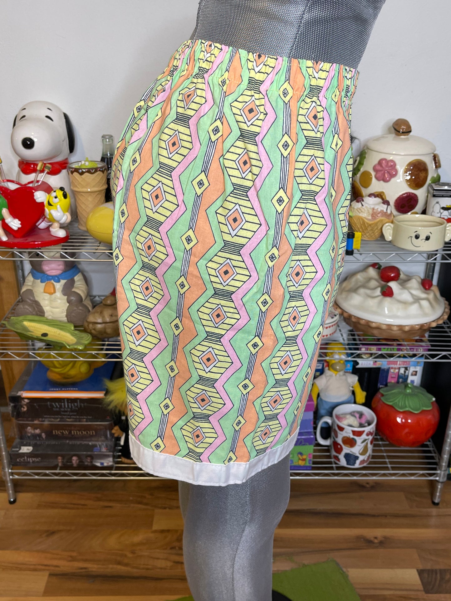 Vintage Deadstock Geometric Pastel Print Boxer Style Shorts Sz M/L