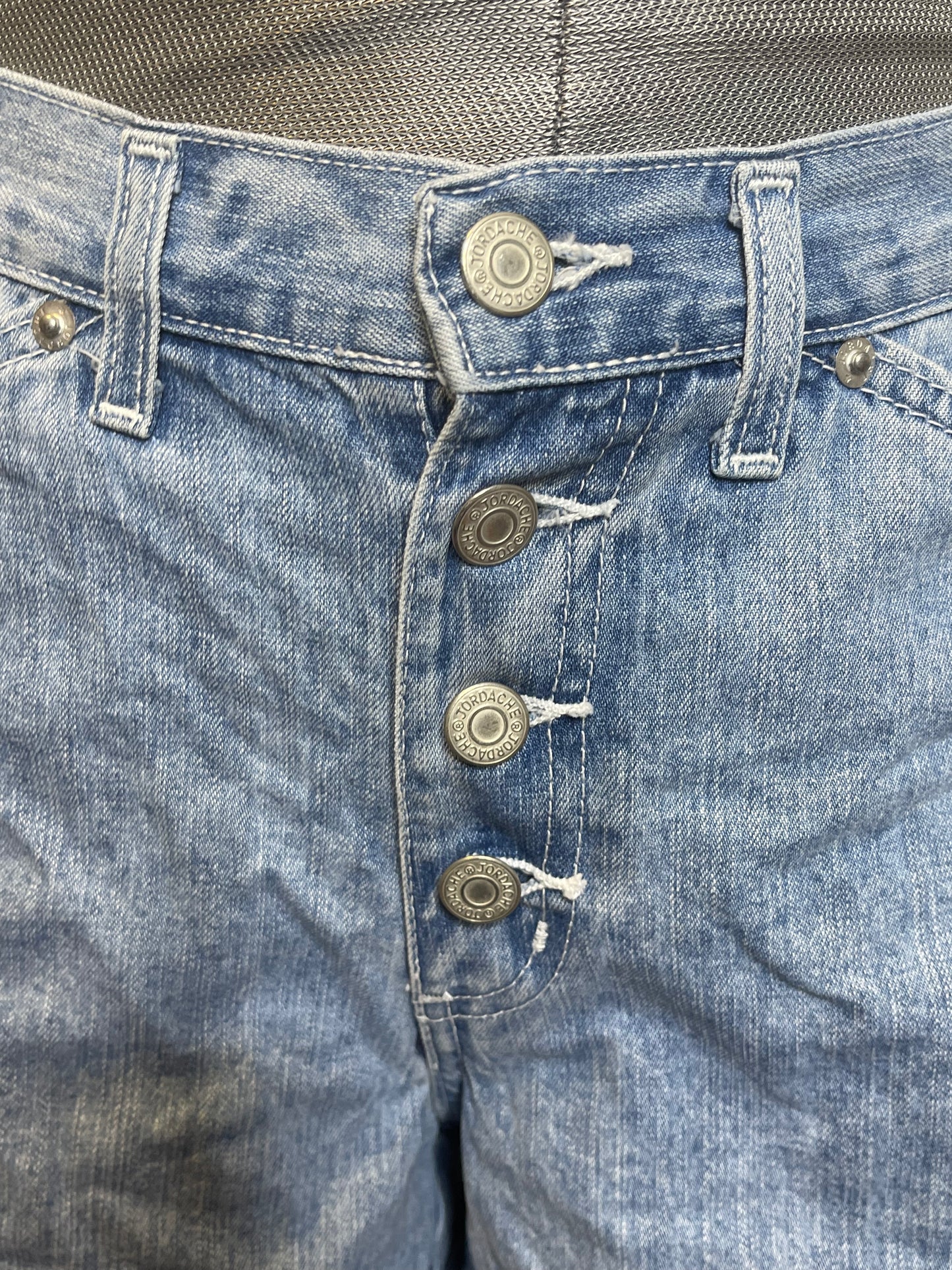 2000s Light Wash Jordache Button Fly Denim Shorts Sz 9/10 29in