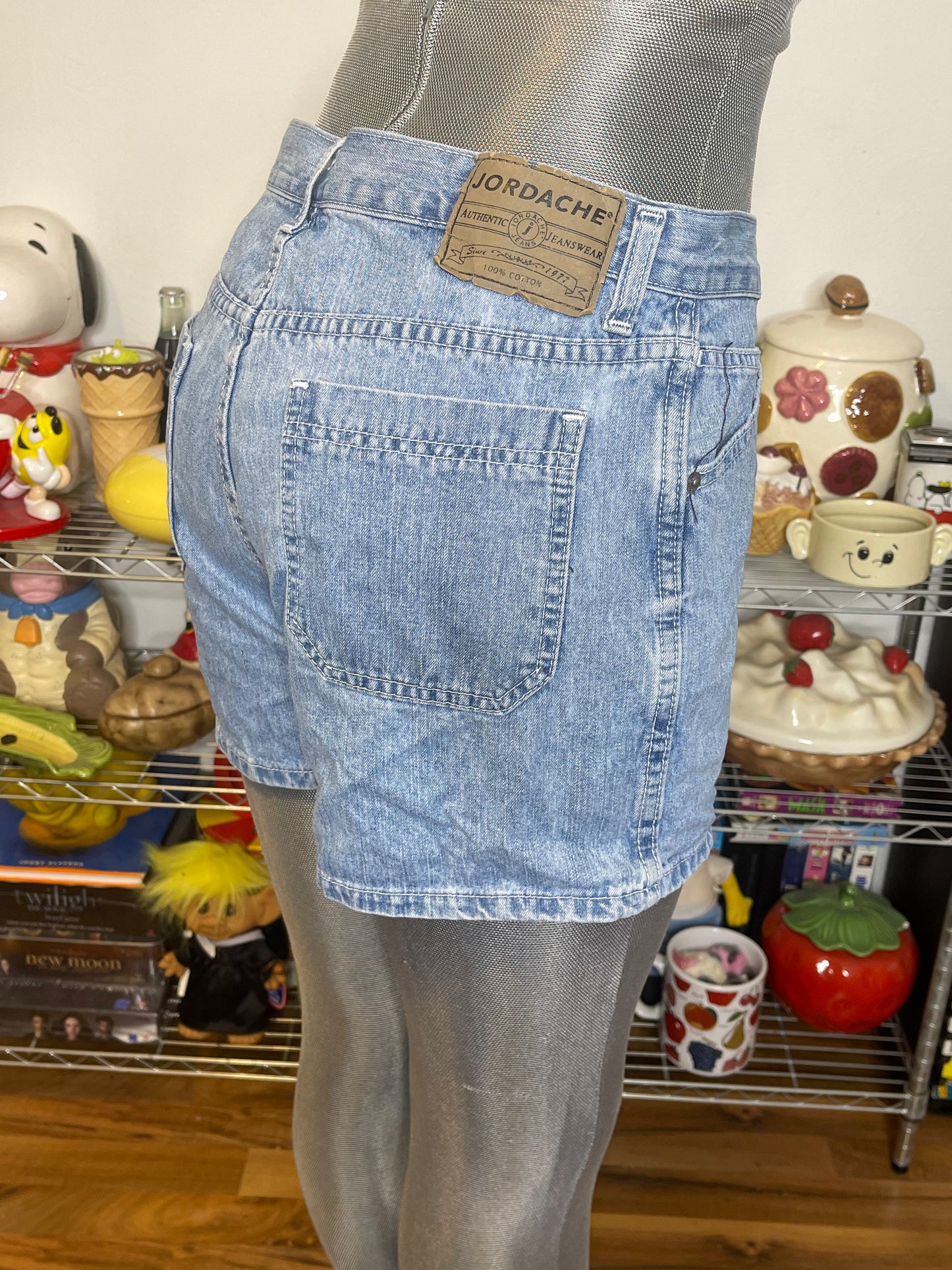 2000s Light Wash Jordache Button Fly Denim Shorts Sz 9/10 29in