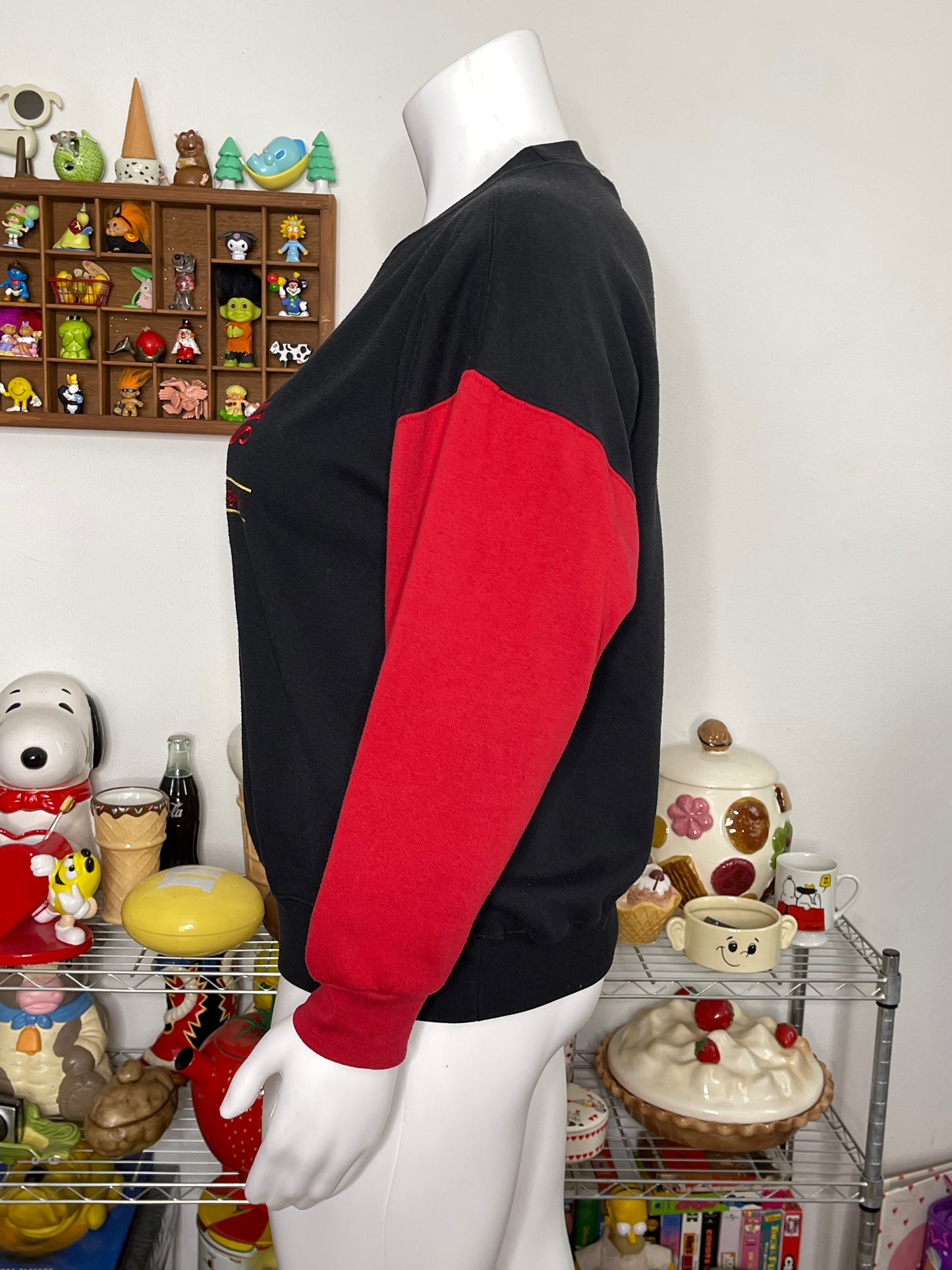 Vintage 90s Limited Jeans Embroidered Crewneck Sweater Sz XL