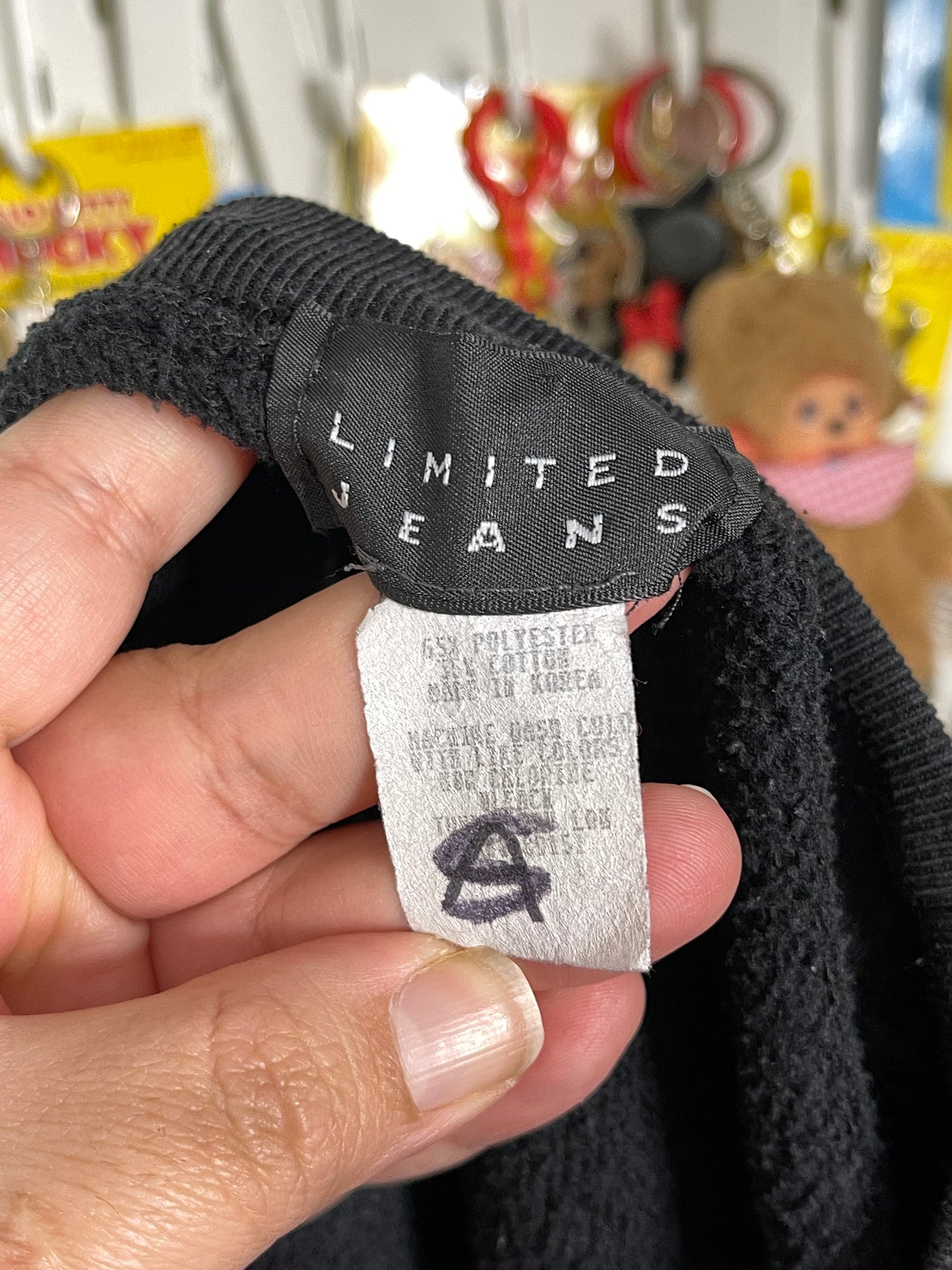 Vintage 90s Limited Jeans Embroidered Crewneck Sweater Sz XL