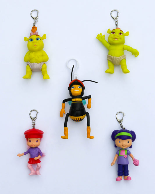 2000s Upcyled Cartoon Keychains