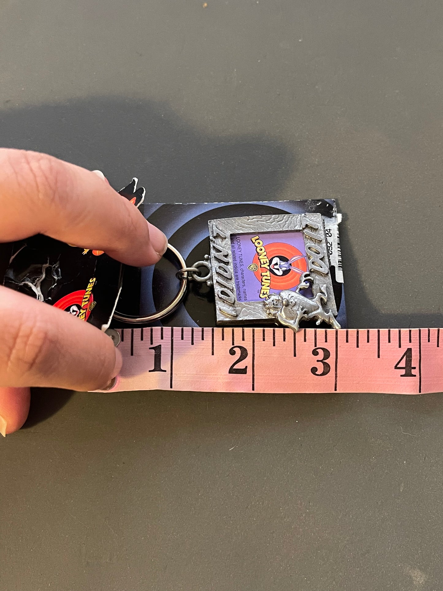 Vintage 90s Deadstock Tasmanian Devil Frame Keychain