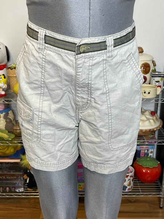 2000s Sporty Columbia Khaki Hiking Cargo Shorts Sz 28in