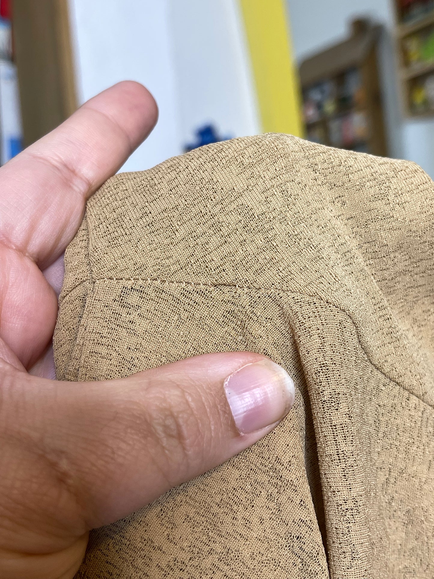 2000s Self Esteem Mirco Mesh Wide Sleeve Top Sz L