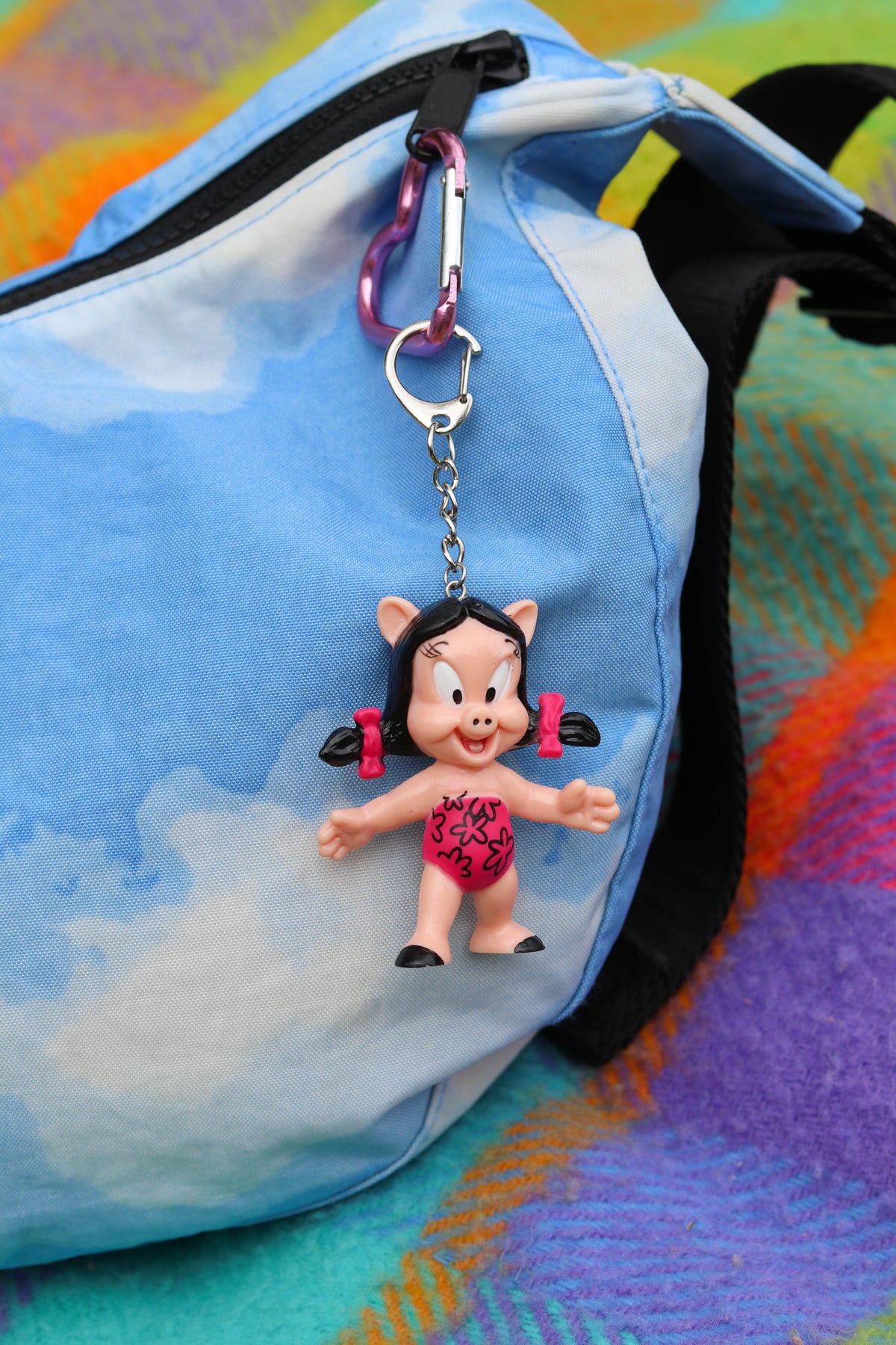 Vintage Upcyled Looney Tunes Keychains