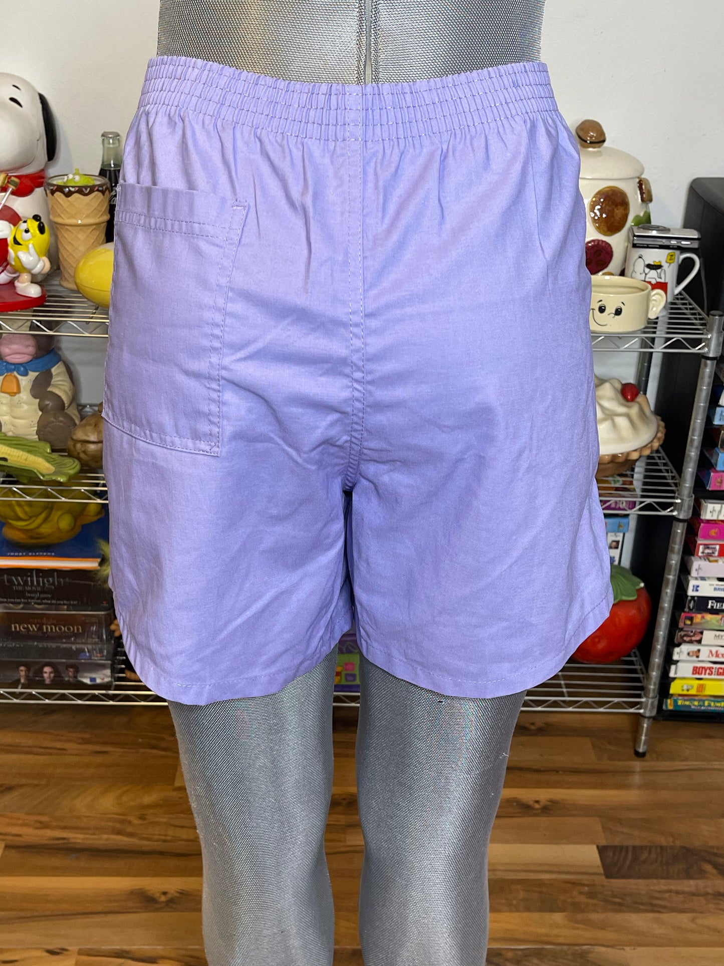 Vintage Deadstock Purple Cotton Shorts Sz L/XL