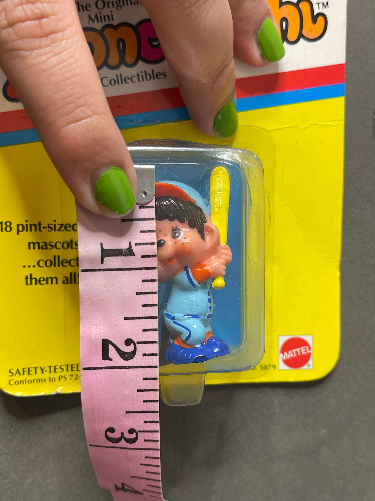 Vintage 80s Deadstock Monchhichi Collectible Trinket (Batter B)