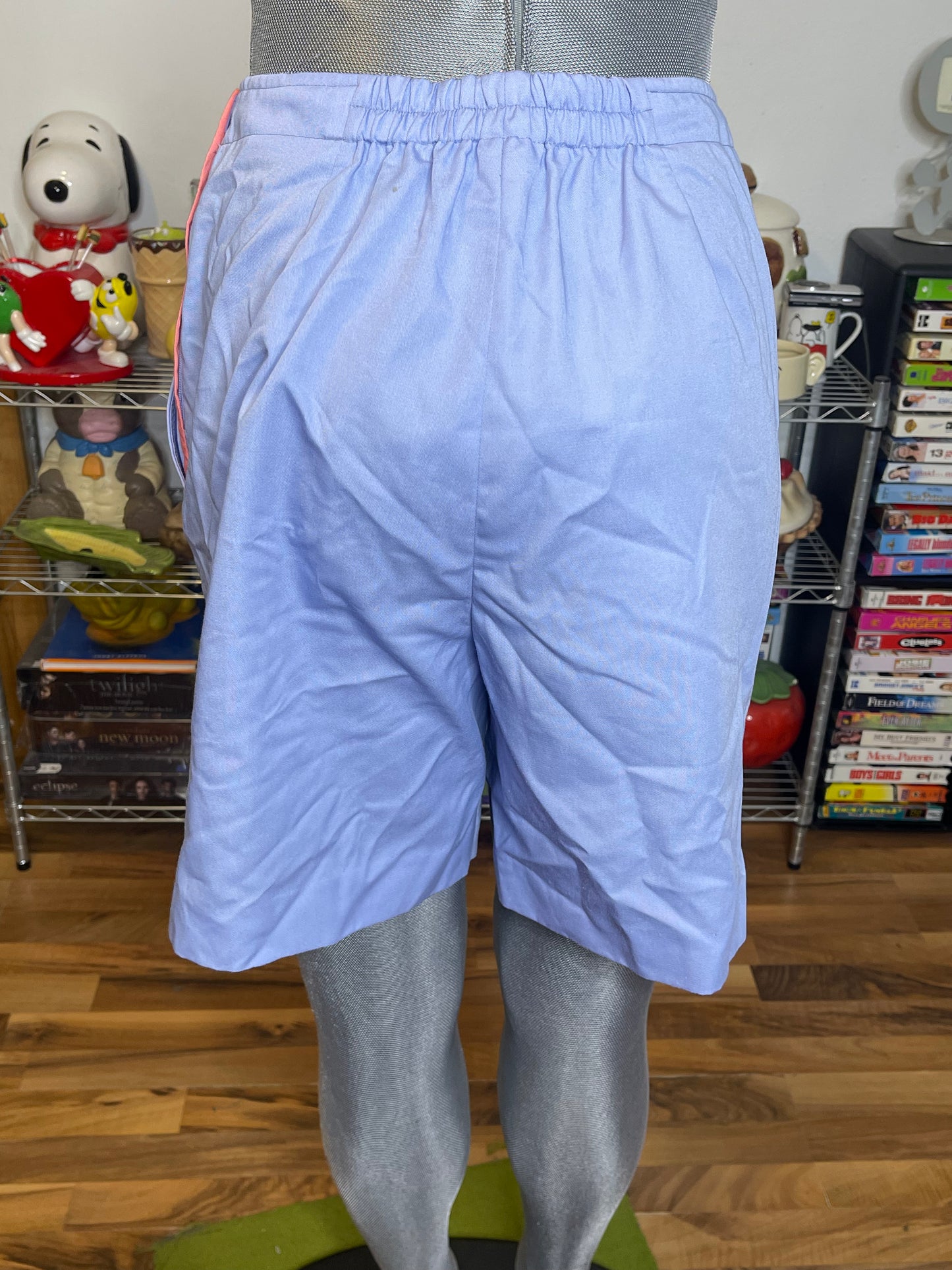 Vintage Purple Retro High Waisted Trouser Shorts Sz 12 28in