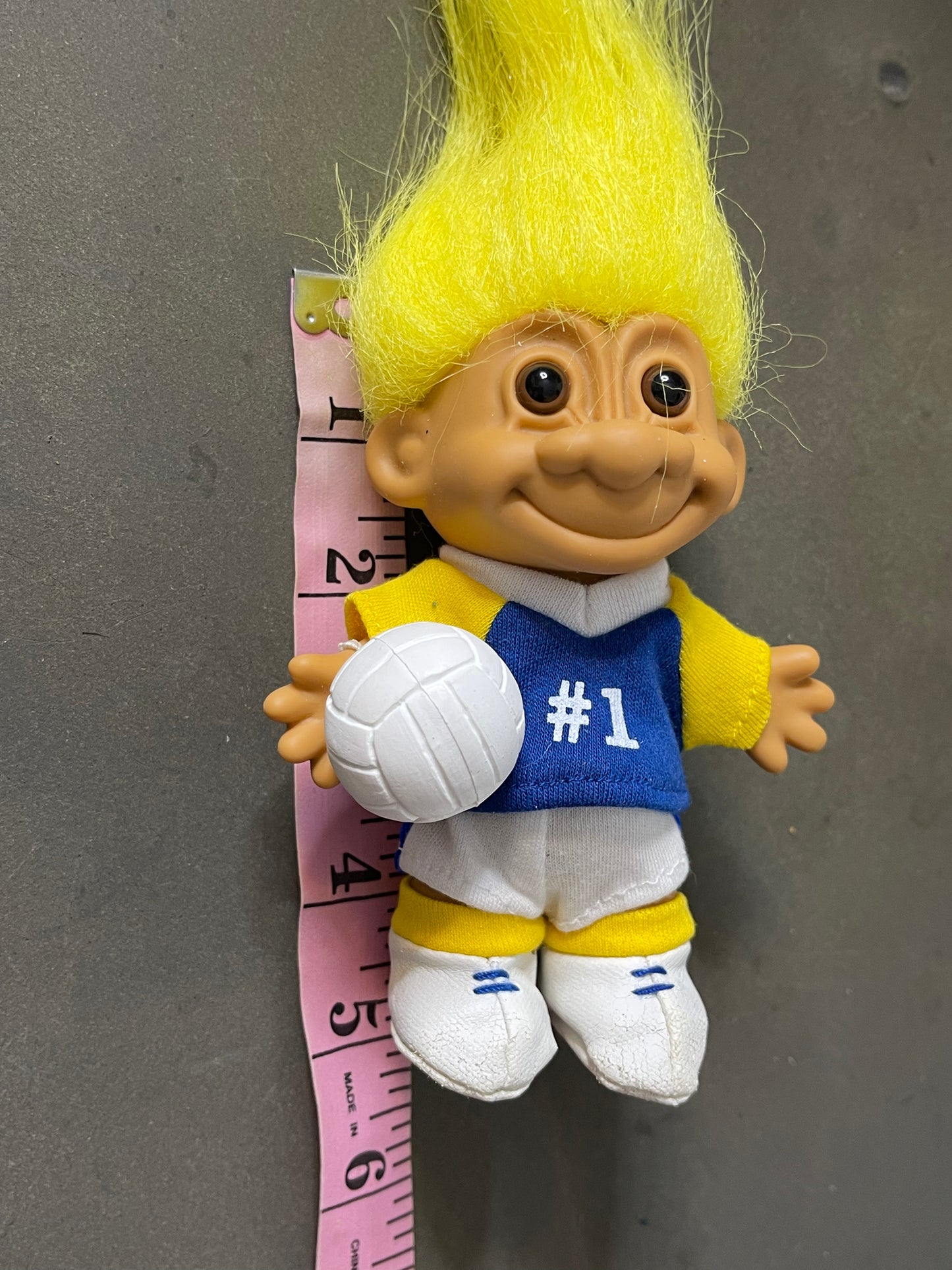 Vintage Volleyball Player Troll Doll