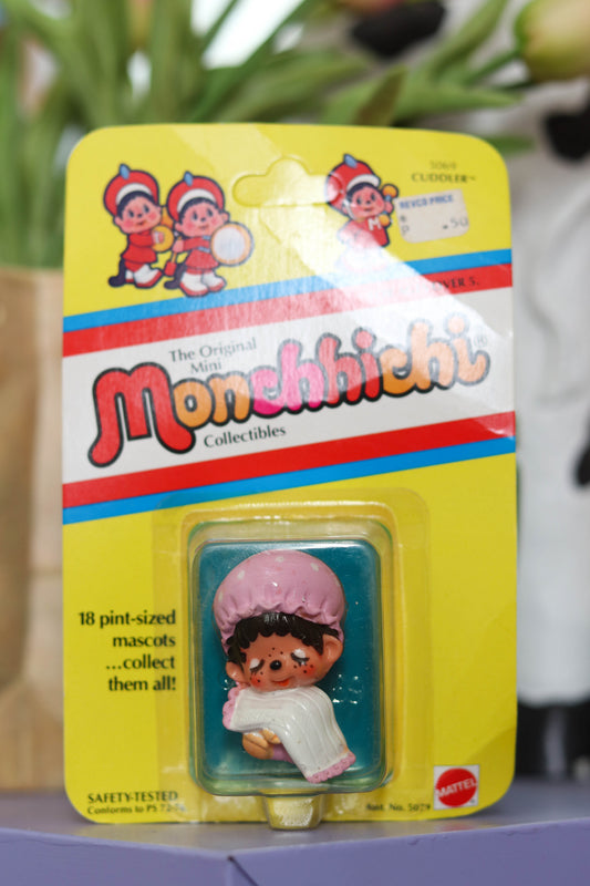 Vintage 80s Deadstock Monchhichi Collectible Trinket (Cuddler)