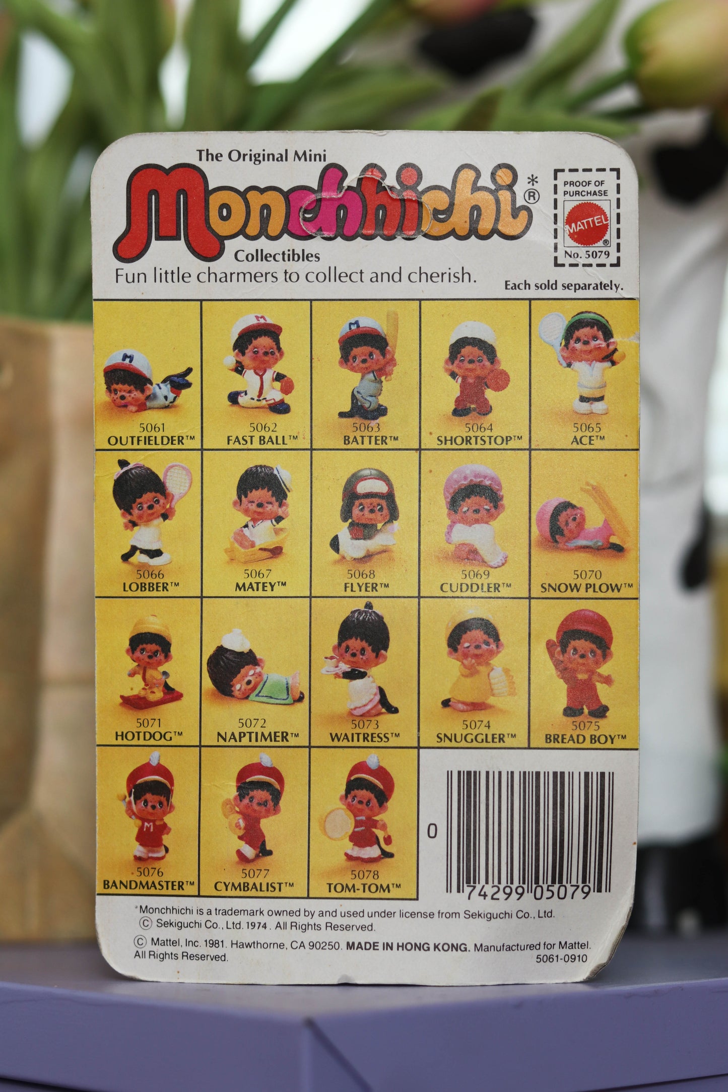 Vintage 80s Deadstock Monchhichi Collectible Trinket (Tom-Tom)