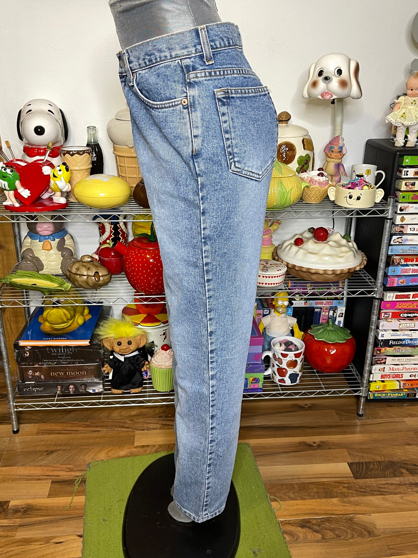 Vintage Deadstock Light Wash Calvin Klein High Waisted Denim Jeans Sz 10 29in