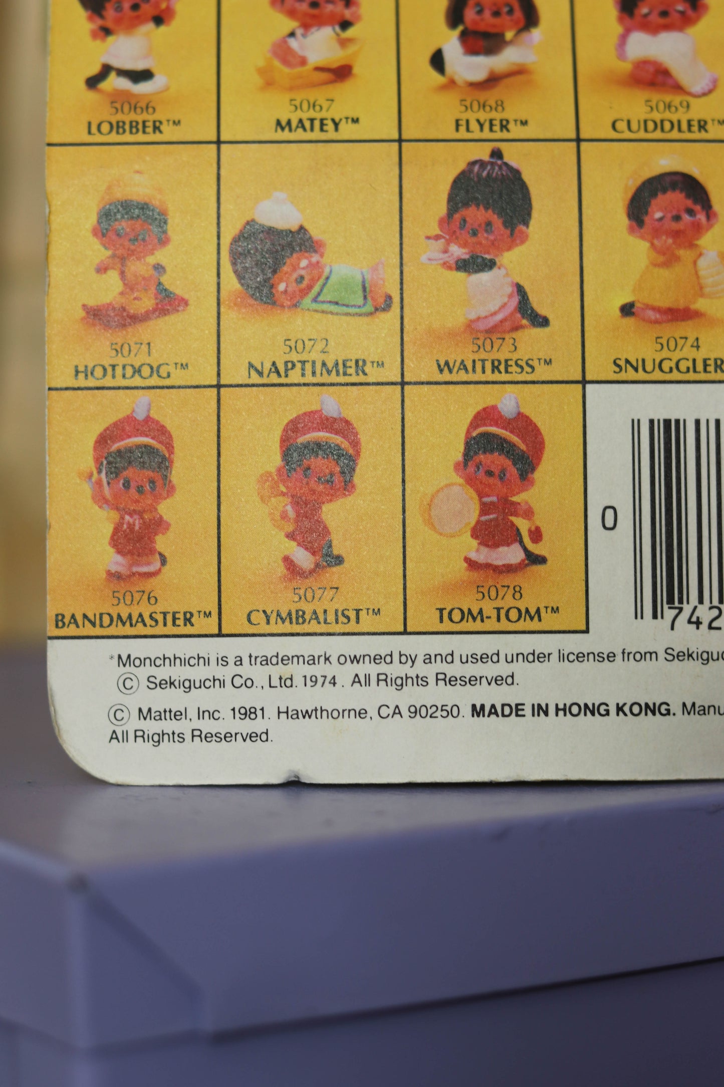 Vintage 80s Deadstock Monchhichi Collectible Trinket (Ace)