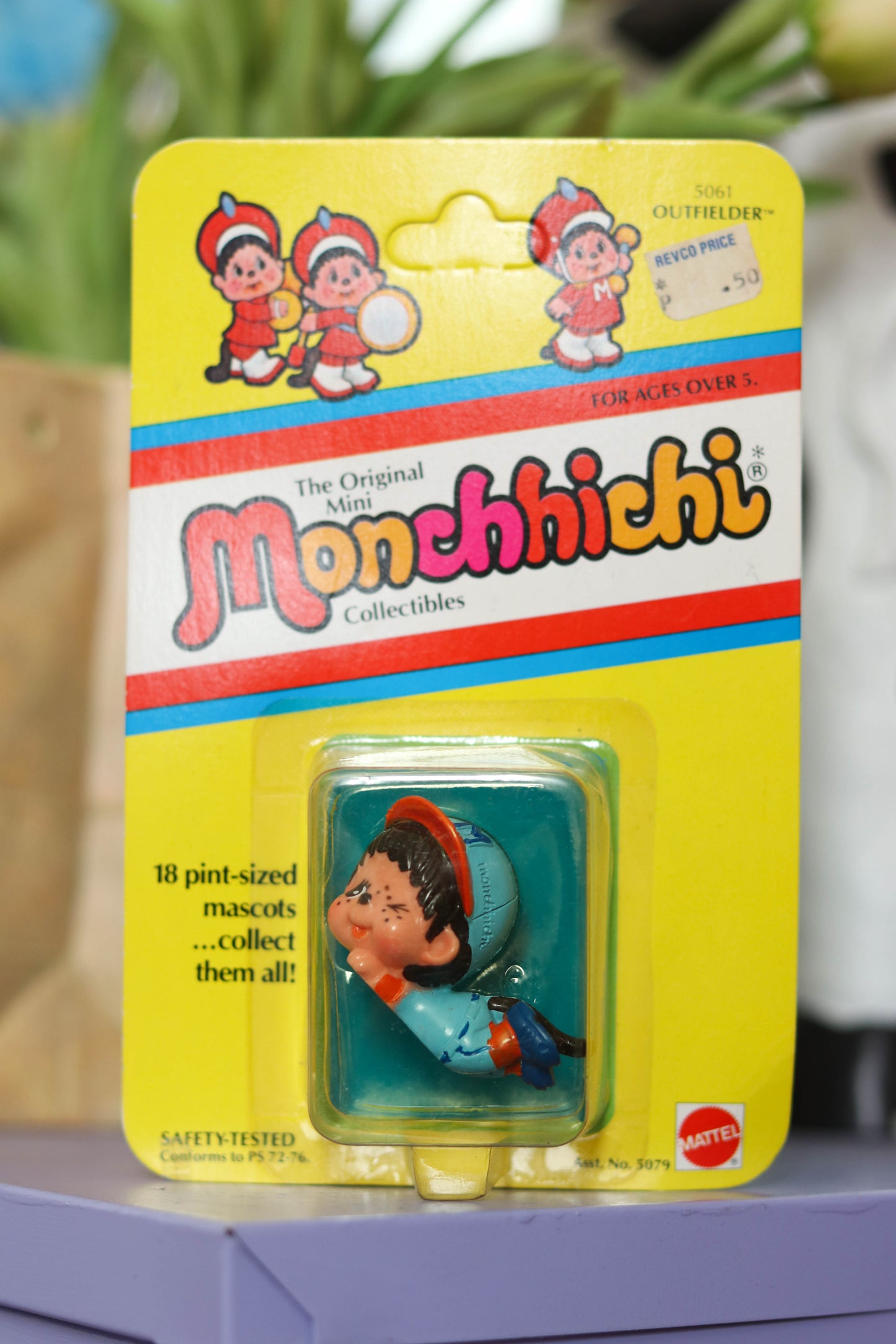 Vintage 80s Deadstock Monchhichi Collectible Trinket (Outfielder)