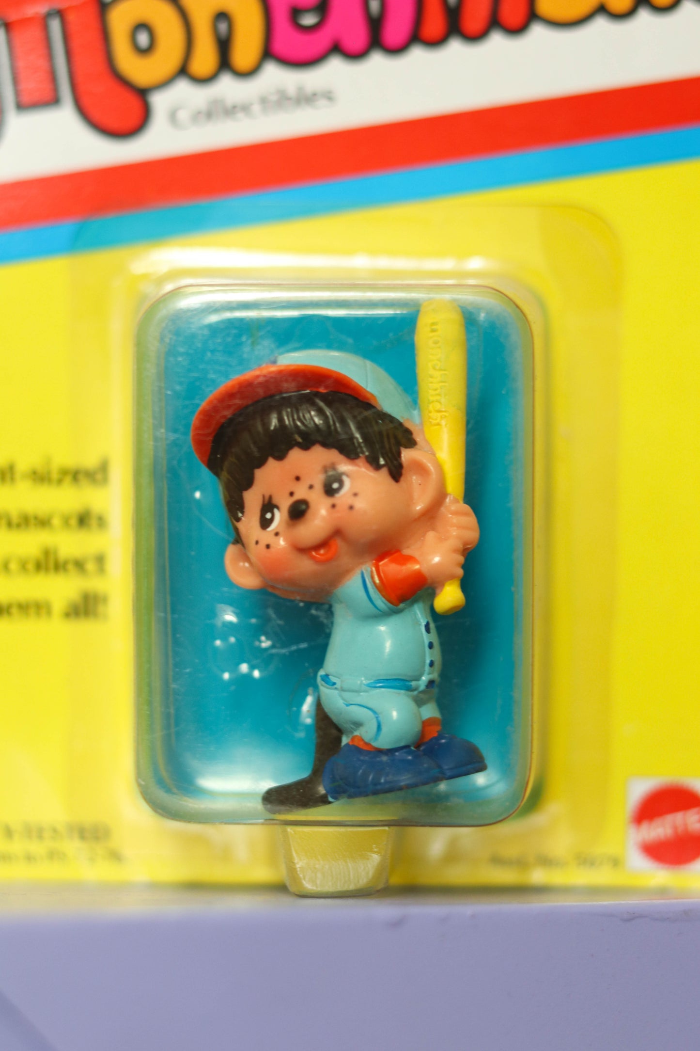 Vintage 80s Deadstock Monchhichi Collectible Trinket (Batter)